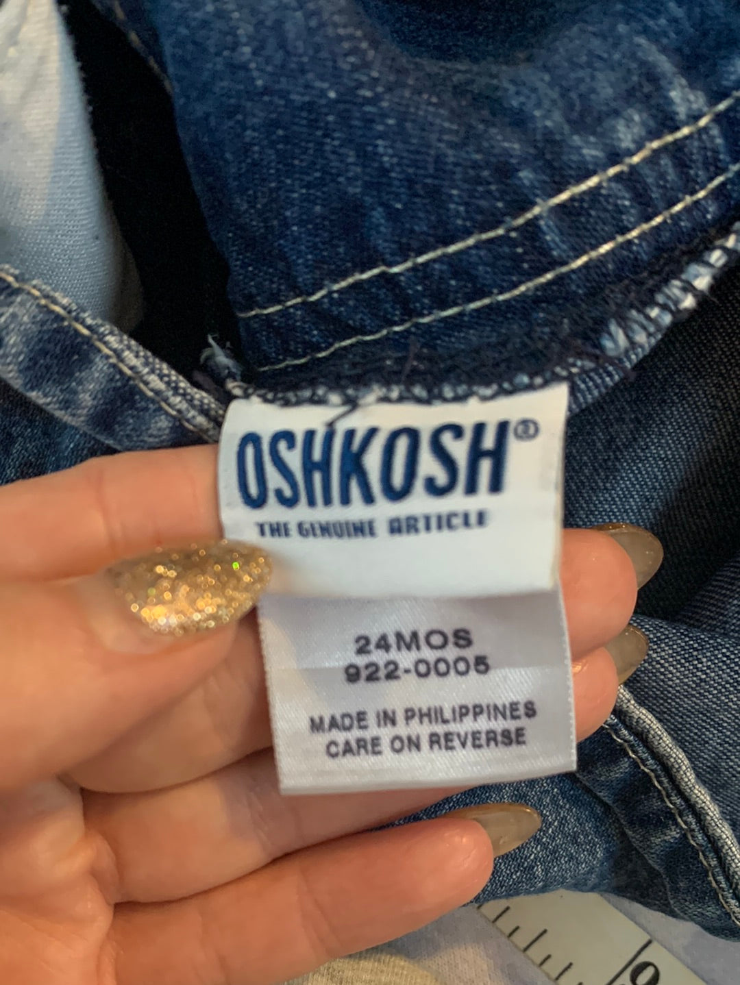 Y2K Oshkosh Denim Dress 24 months