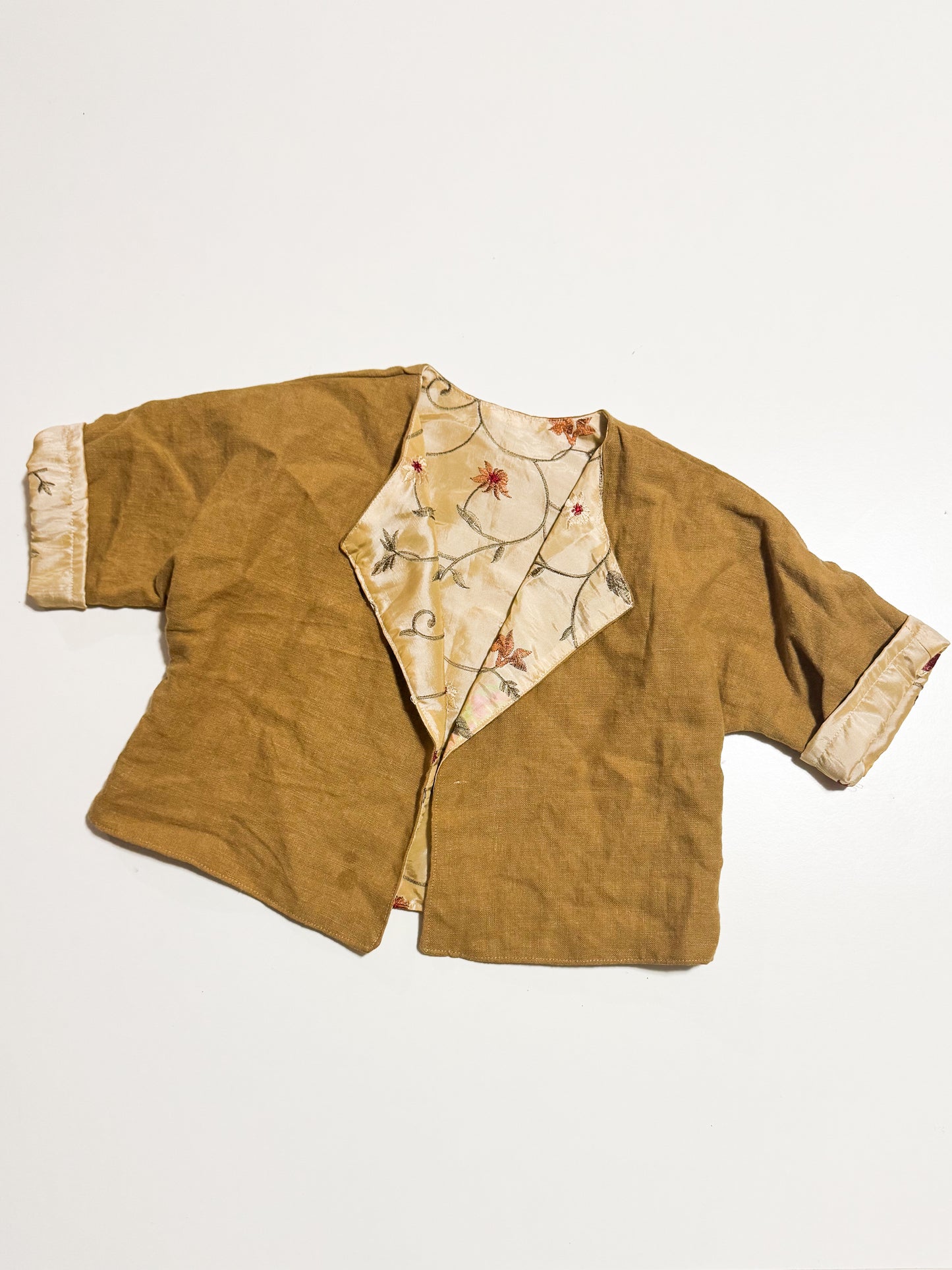 Reversible Silk Kimono Blazer 1-3Y