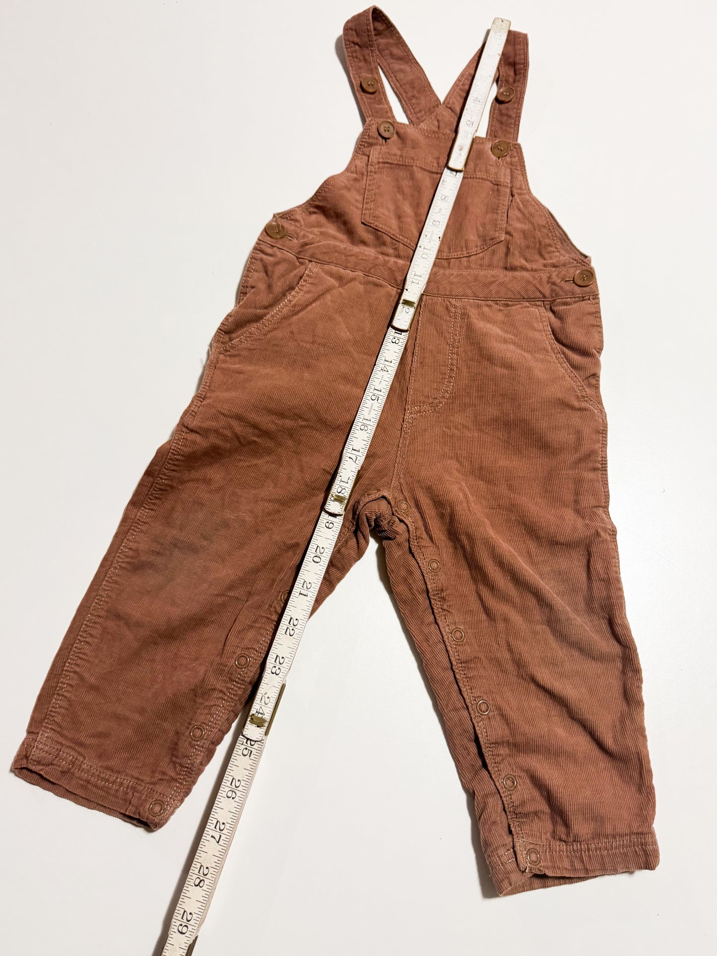 Wheat Cord Lined Overalls size 18m