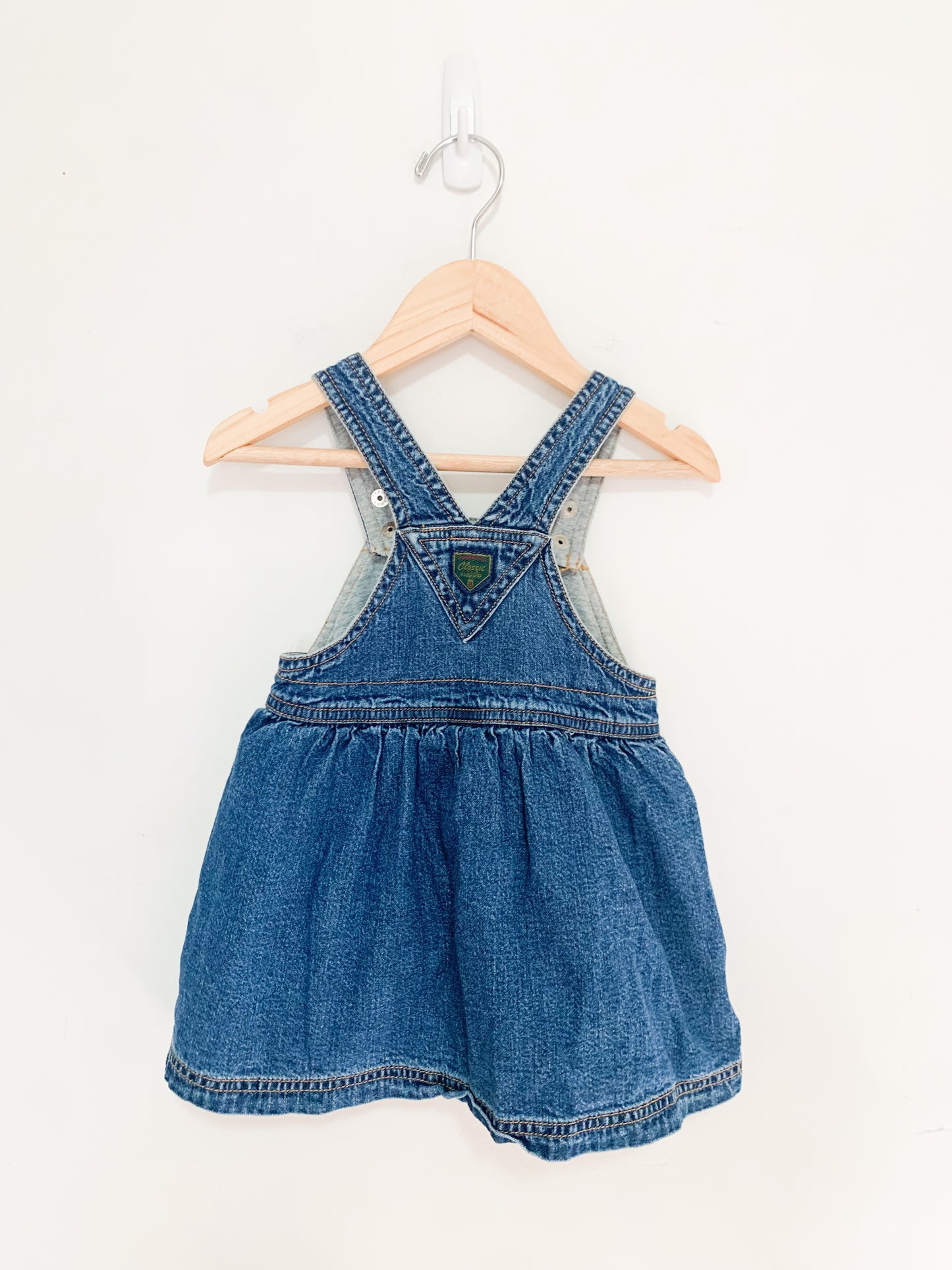 Y2K Baby Gap Chambray Pinafore Dress 6-12 months