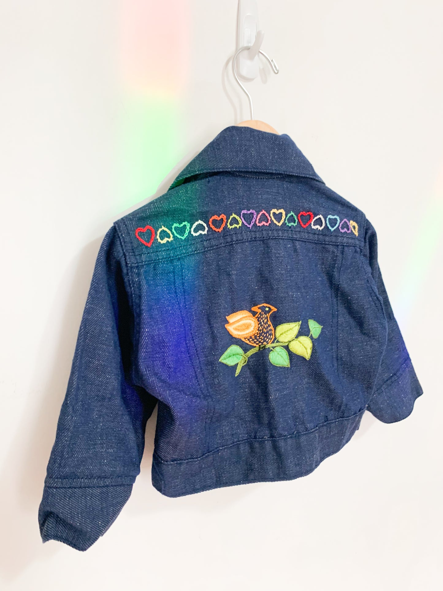 Vintage Levi’s Orange Tab Hand Embroidered Denim Jacket 1-2 years