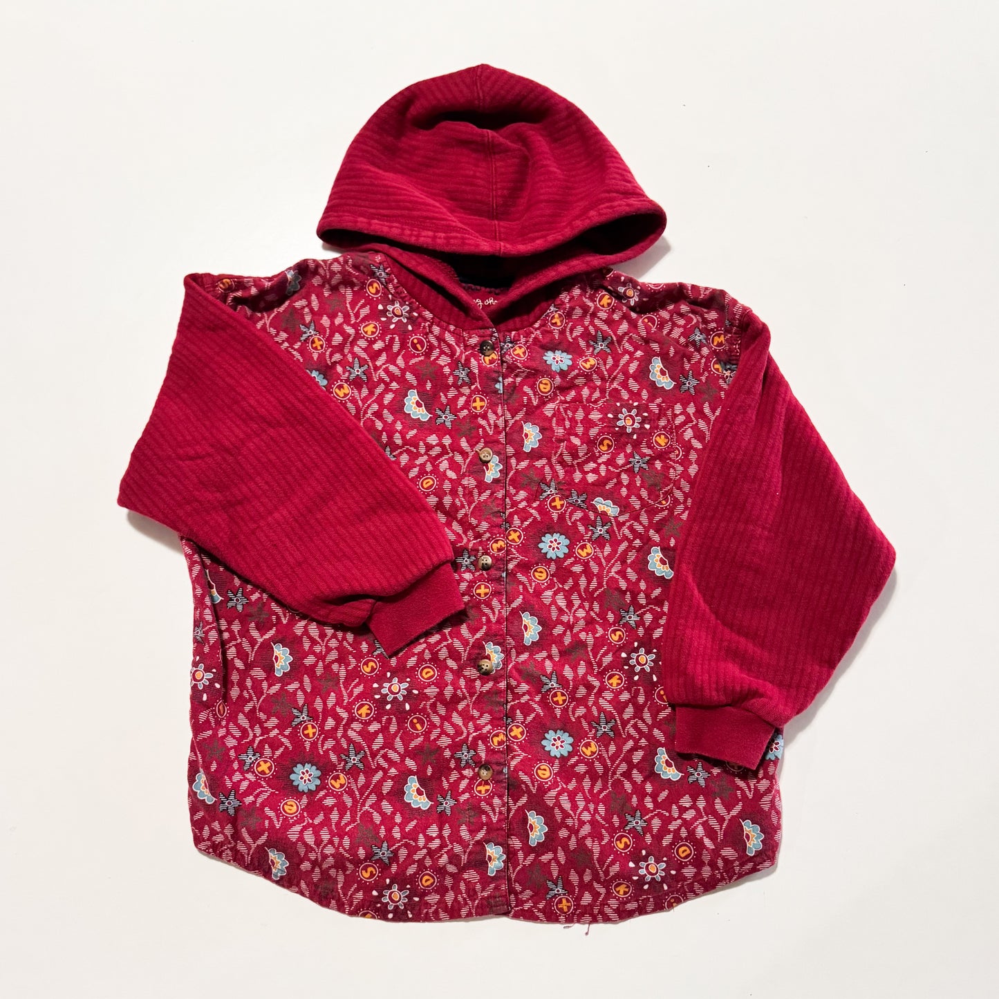 Mexx floral snap up hooded top 6 years