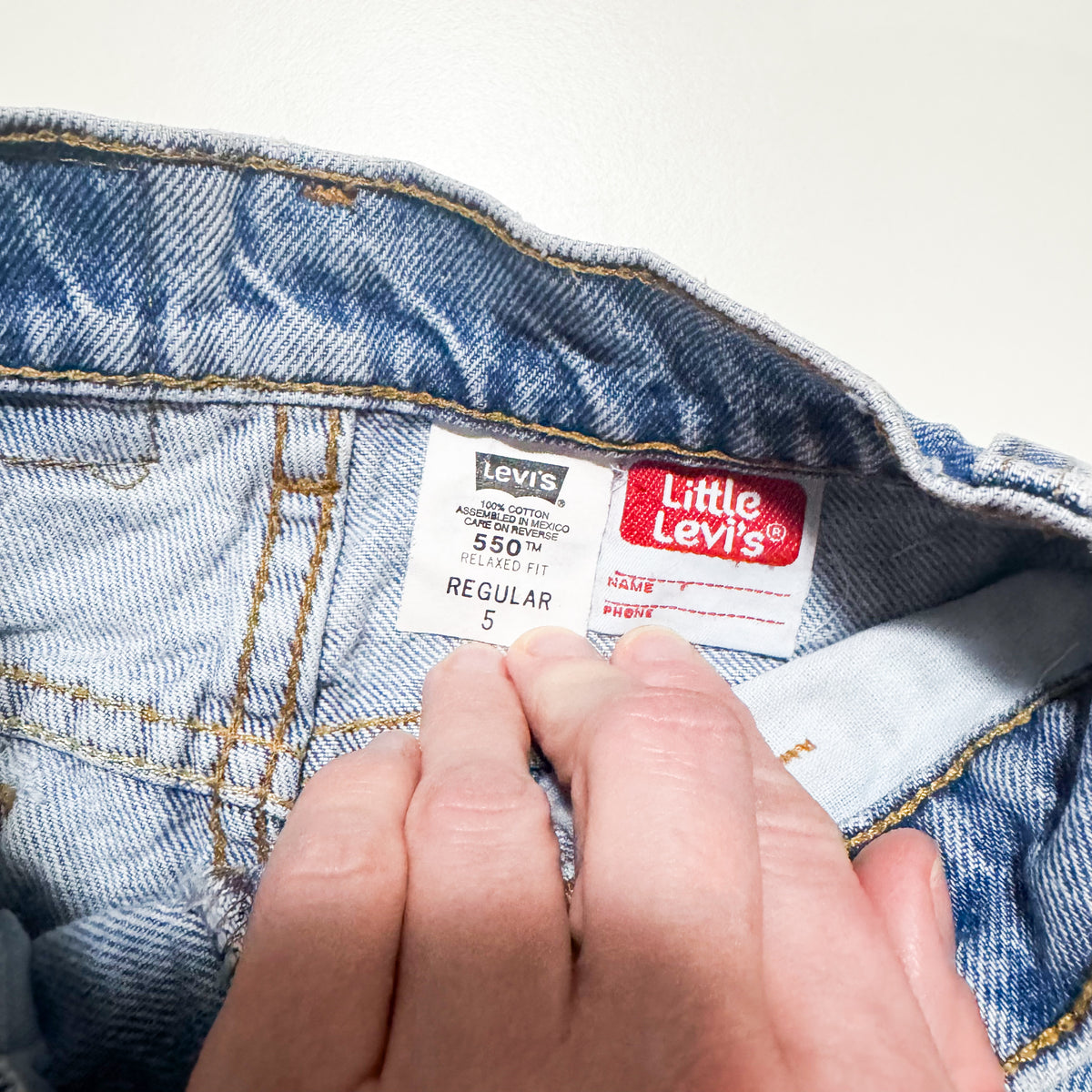 Vintage Levi’s 550’s with Sashiko Mending
