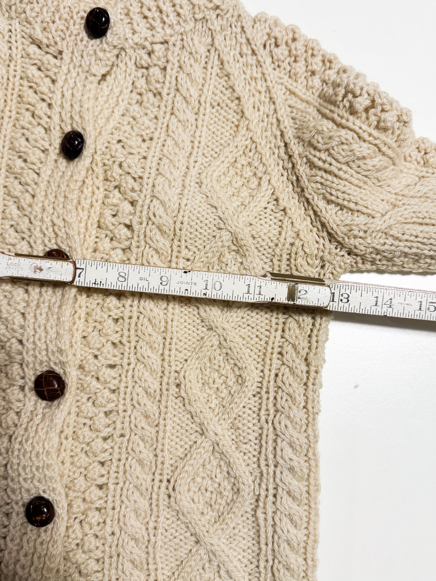 Vintage Wool Fisherman Cardigan 4-6Y