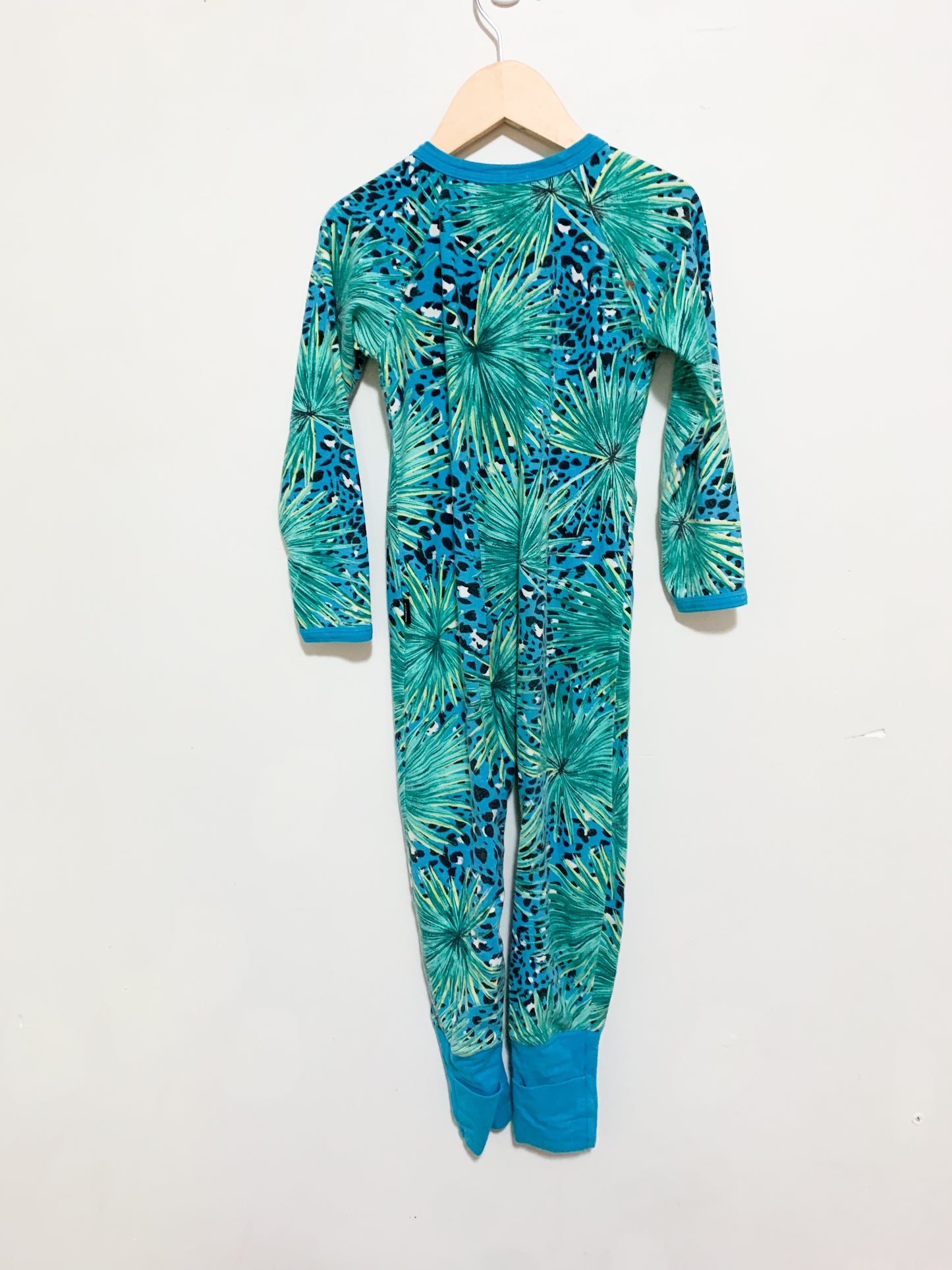 Bonds Palm Leaf Leopard Print Wondersuit Size 3