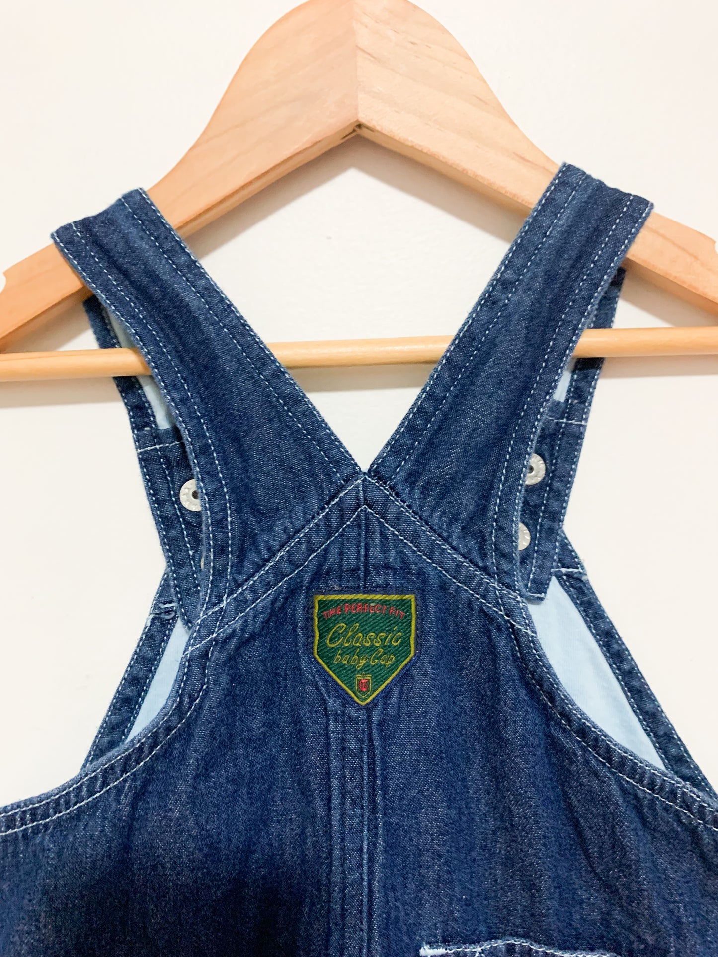 Vintage Baby Gap Chambray Lined Overalls 6-12 months