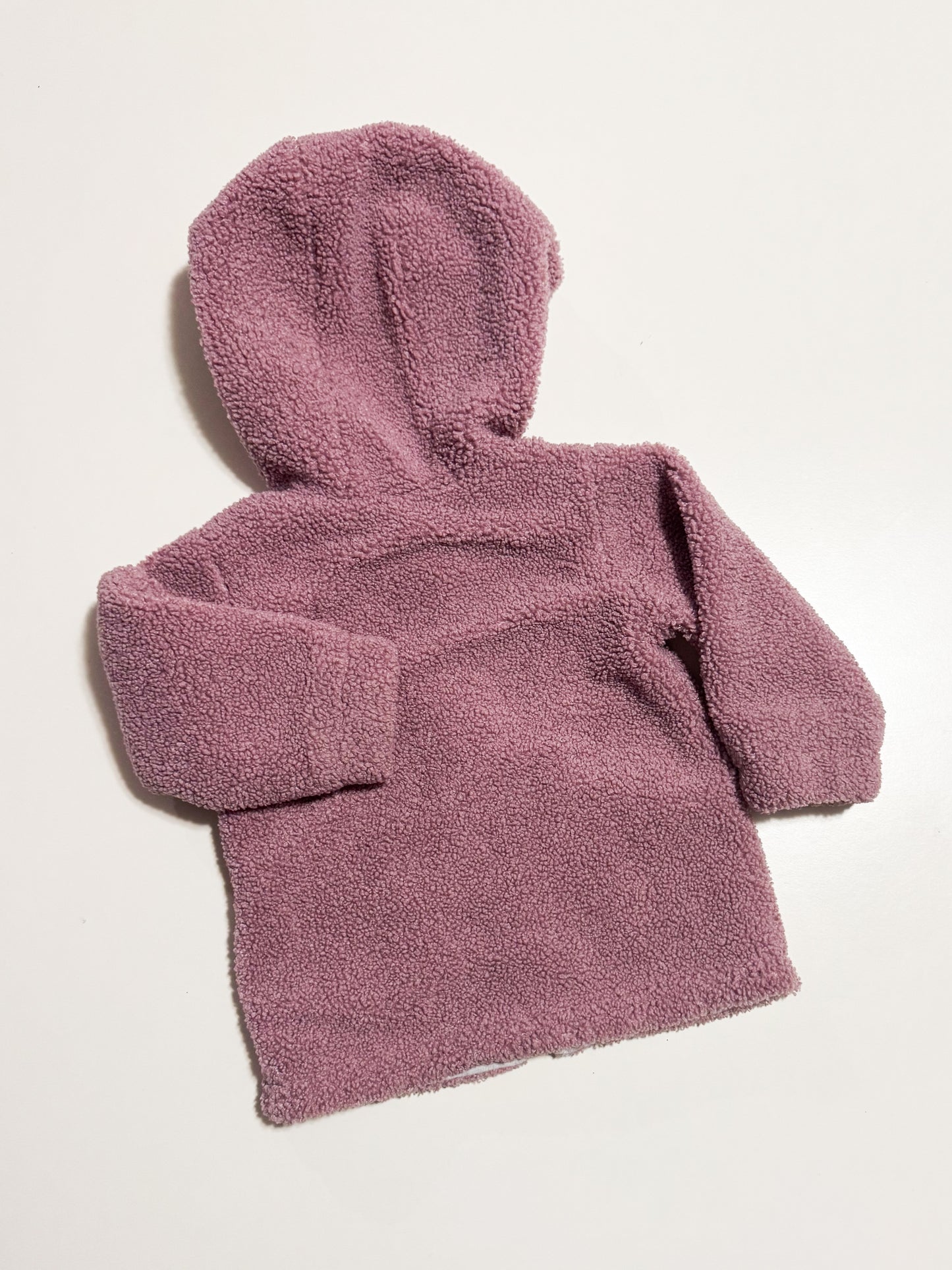 Deux par Deux lined Hooded Zipup Sweater size 18-24 months