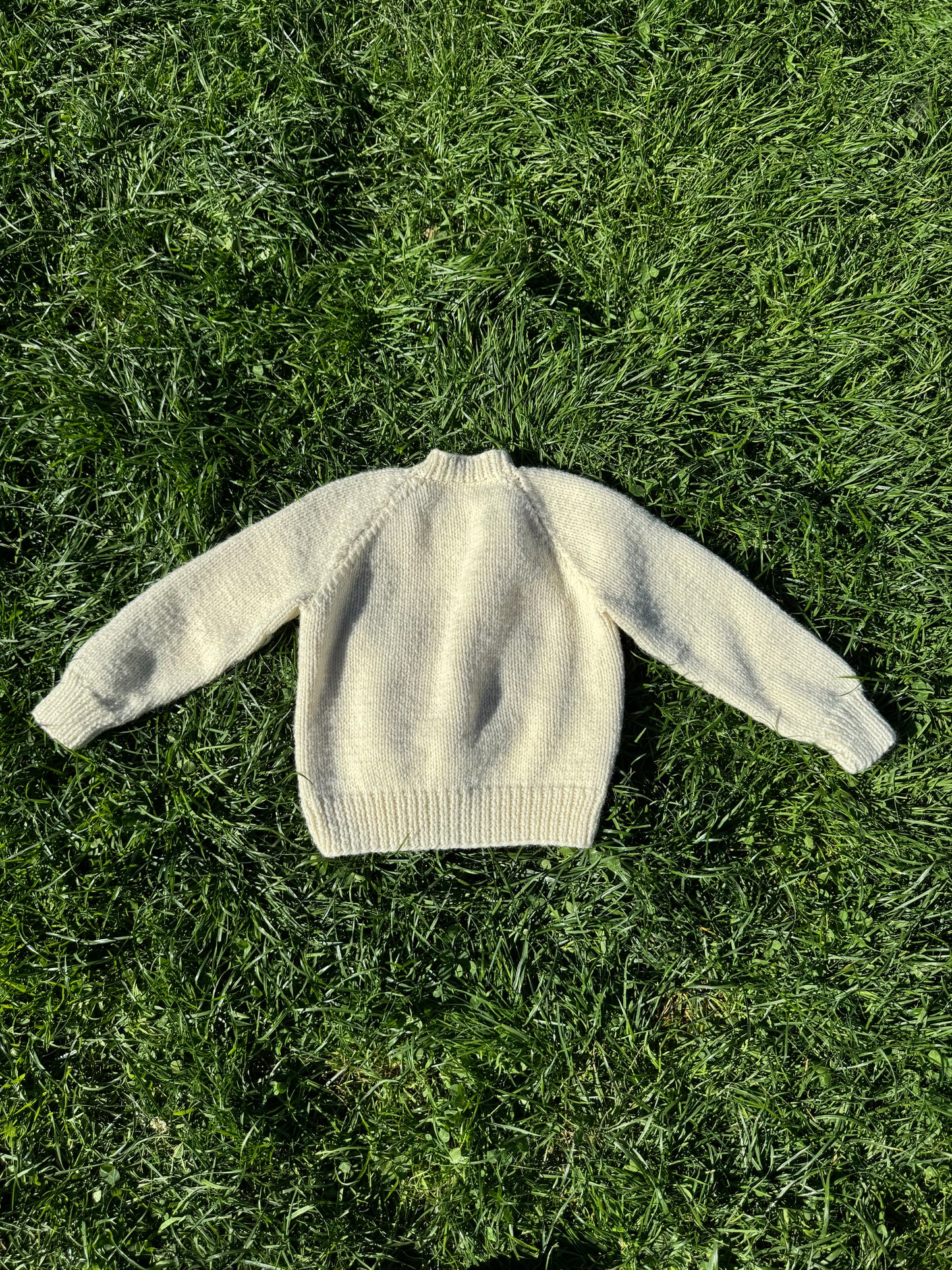 Vintage Hand Knit Fisherman’s Cardigan 1-3 years