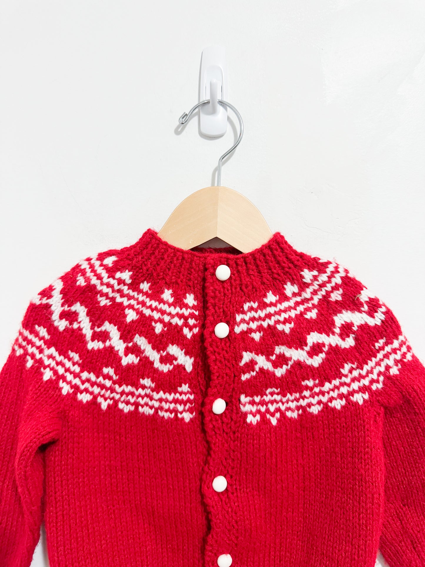 Handknit Fairisle Cardigan 1-2 years