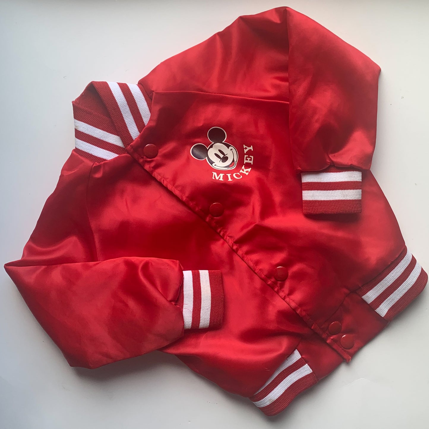 Vintage Chalkline Mickey Mouse Sateen Bomber Jacket size 1-3 years