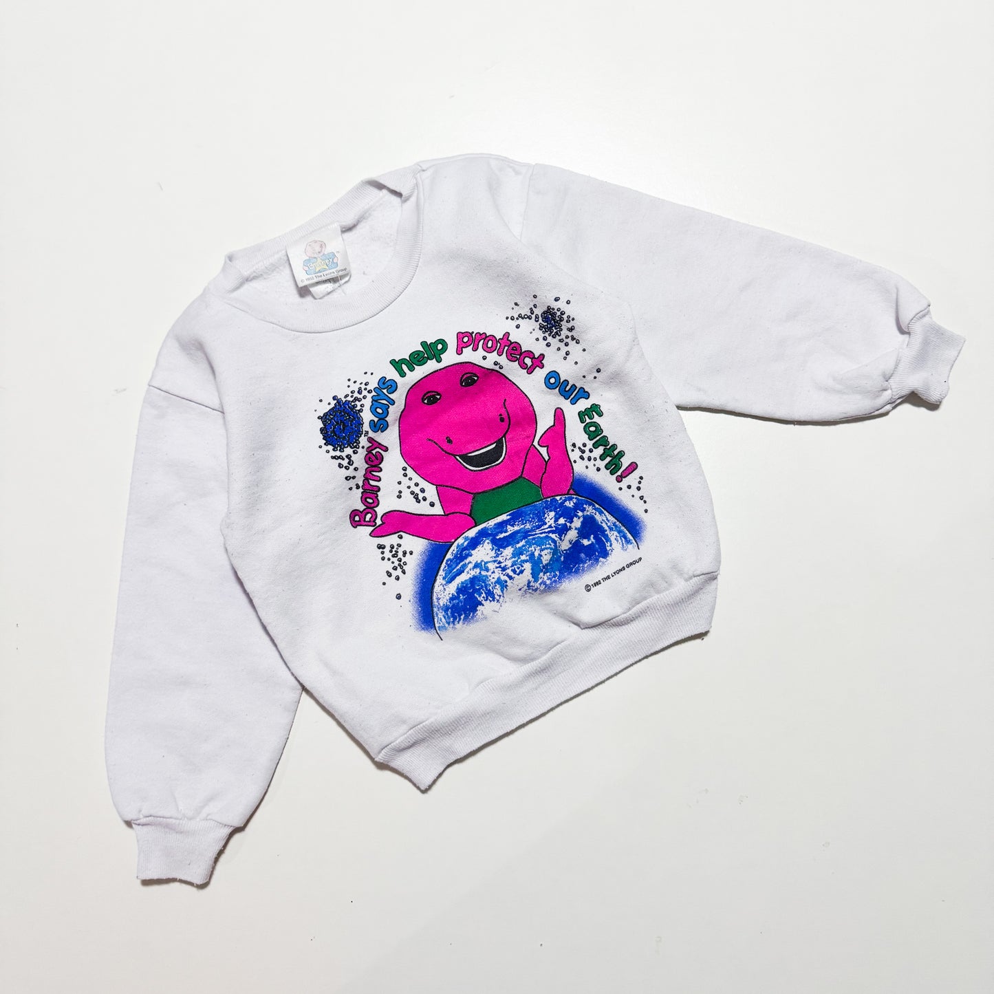 Vtg Barney Earth sweatshirt