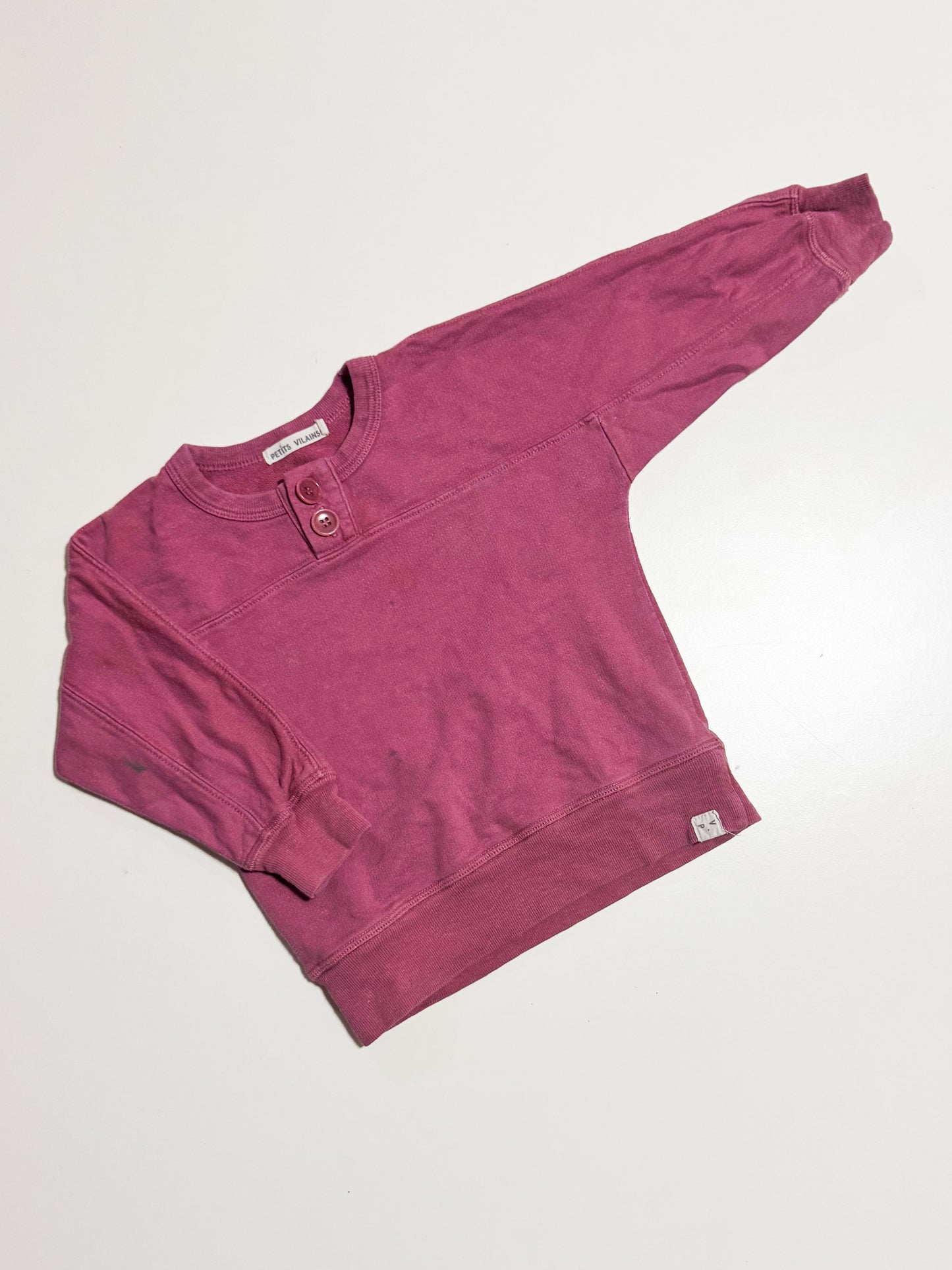 Petits Vilains Henley Pullover size 2-3Y