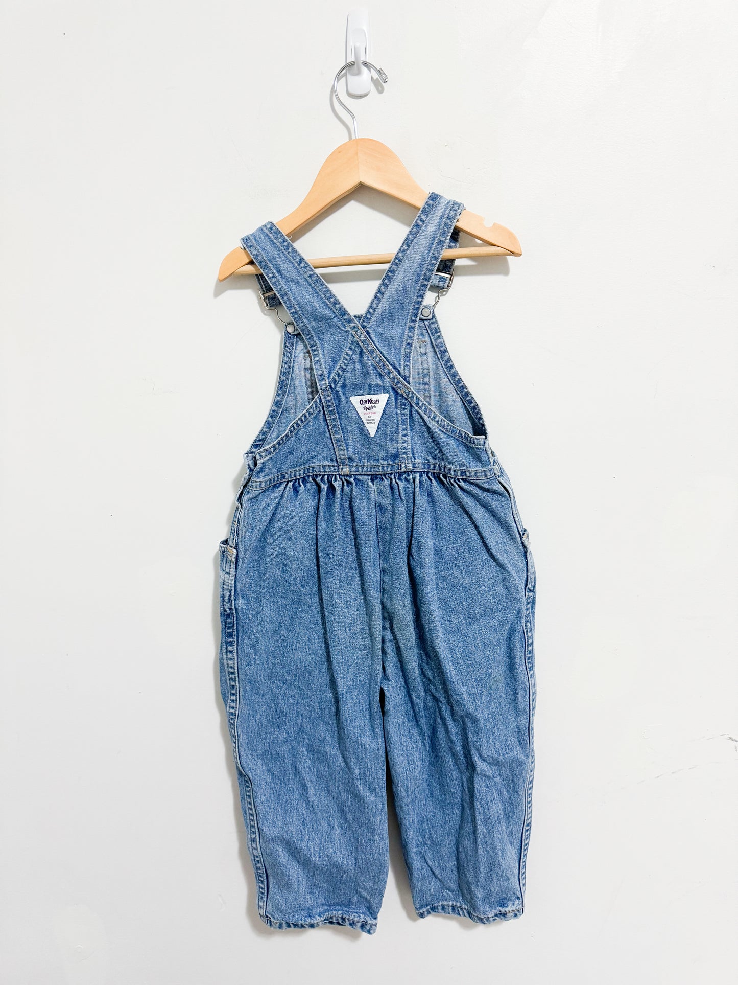 Vintage Oshkosh Denim Bubble Overalls 3X-4 years