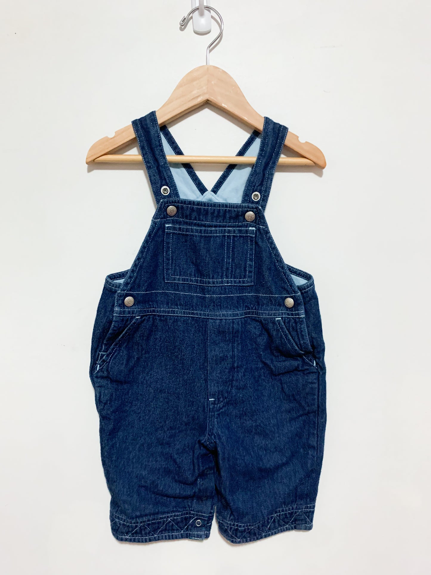 Vintage Baby Gap Chambray Lined Overalls 6-12 months