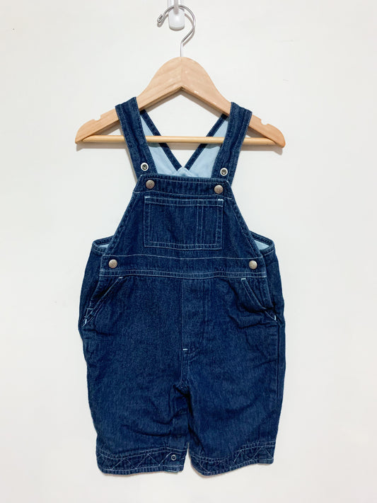 Vintage Baby Gap Chambray Lined Overalls 6-12 months