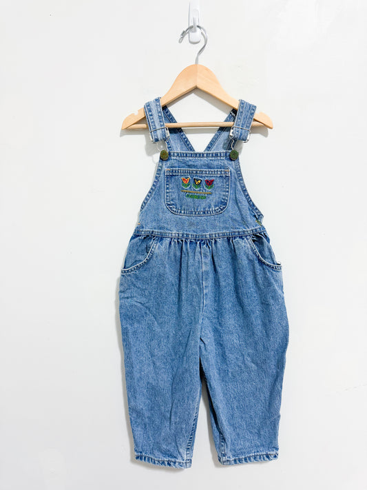 Vintage Oshkosh Denim Bubble Overalls 3X-4 years