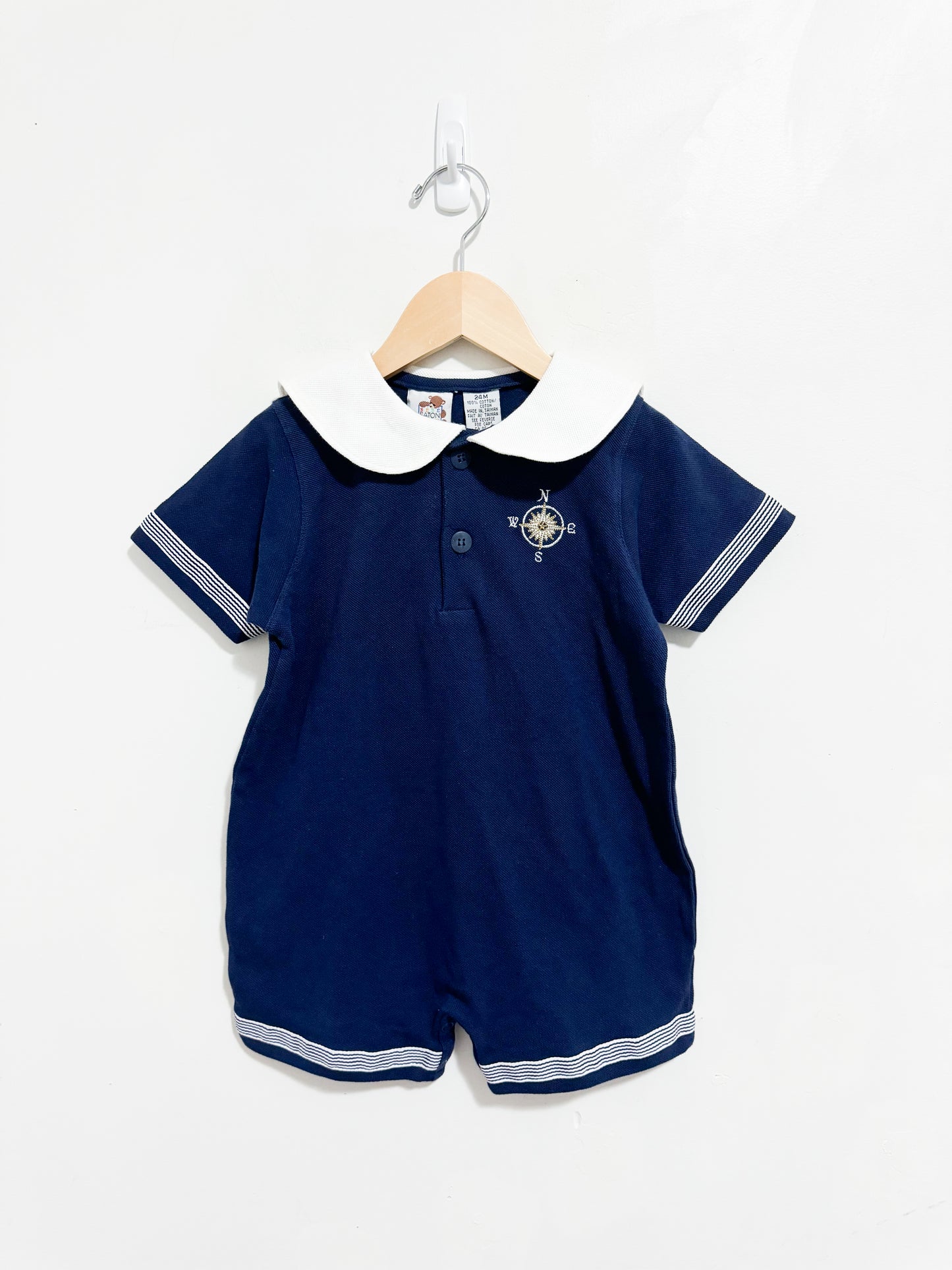 Vintage Deadstock Eaton Baby Sailor Romper 24 months