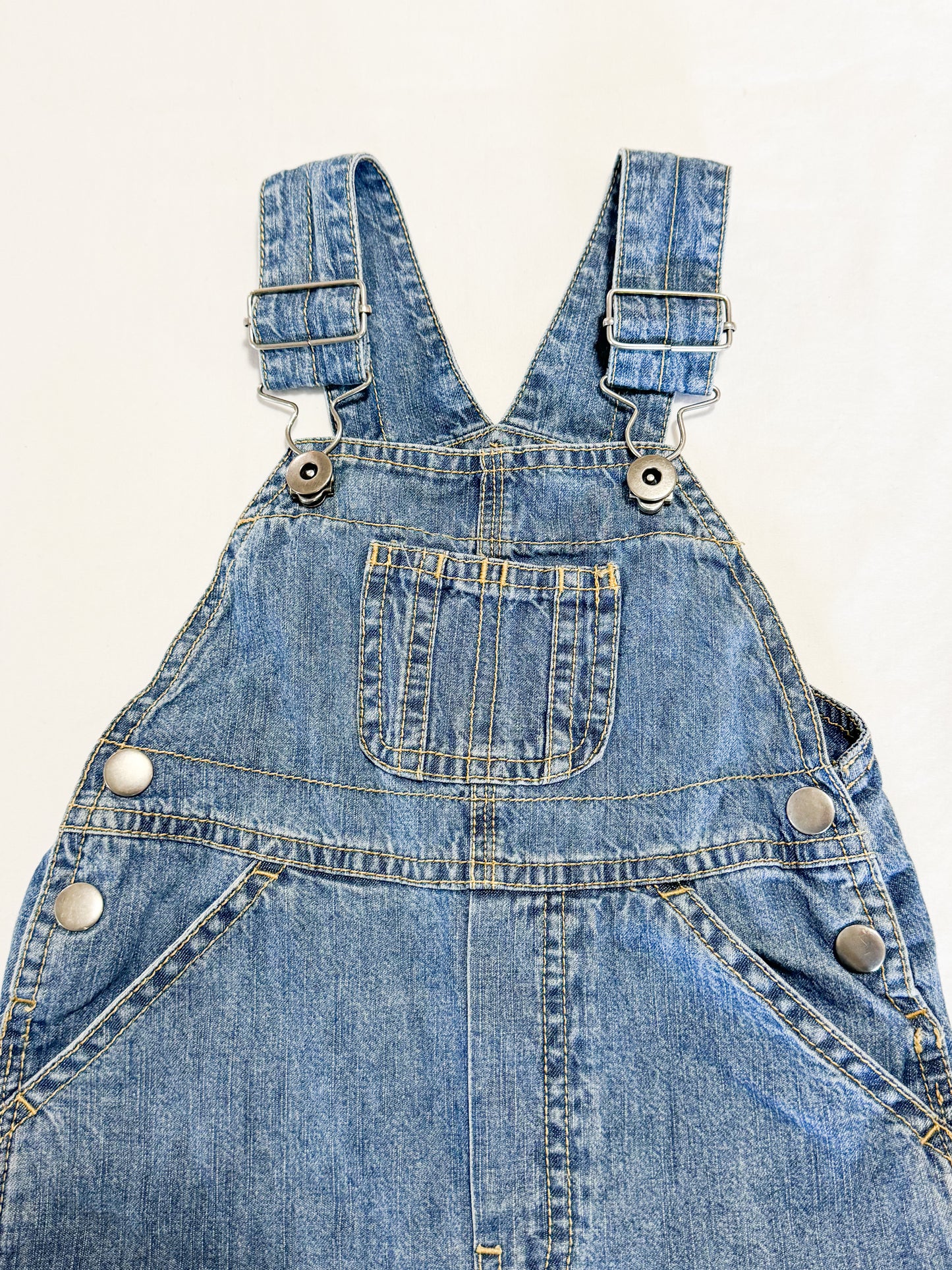 Vintage/Y2K Teddy’s Choice Denim Jersey Lined Overalls 24 months