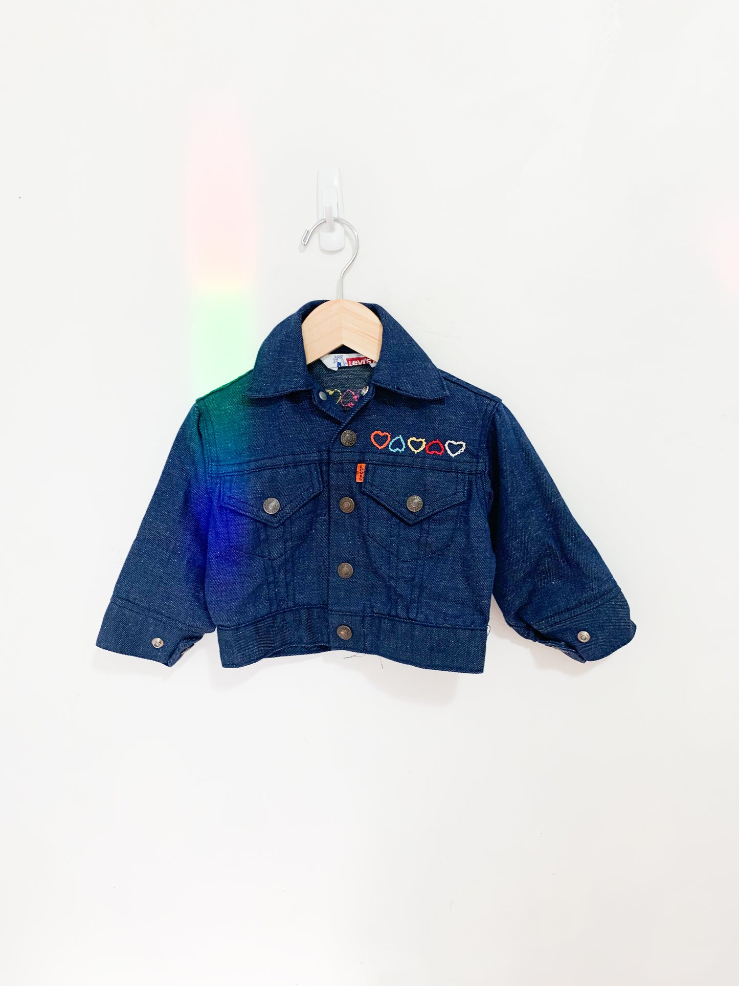 Vintage Levi’s Orange Tab Hand Embroidered Denim Jacket 1-2 years