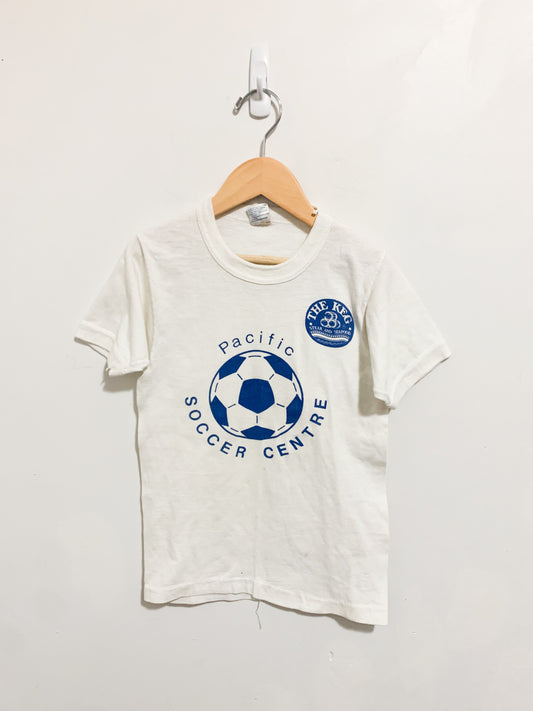 Vintage Pacific Soccer Single Stitch Ringer T-Shirt 4-6 years