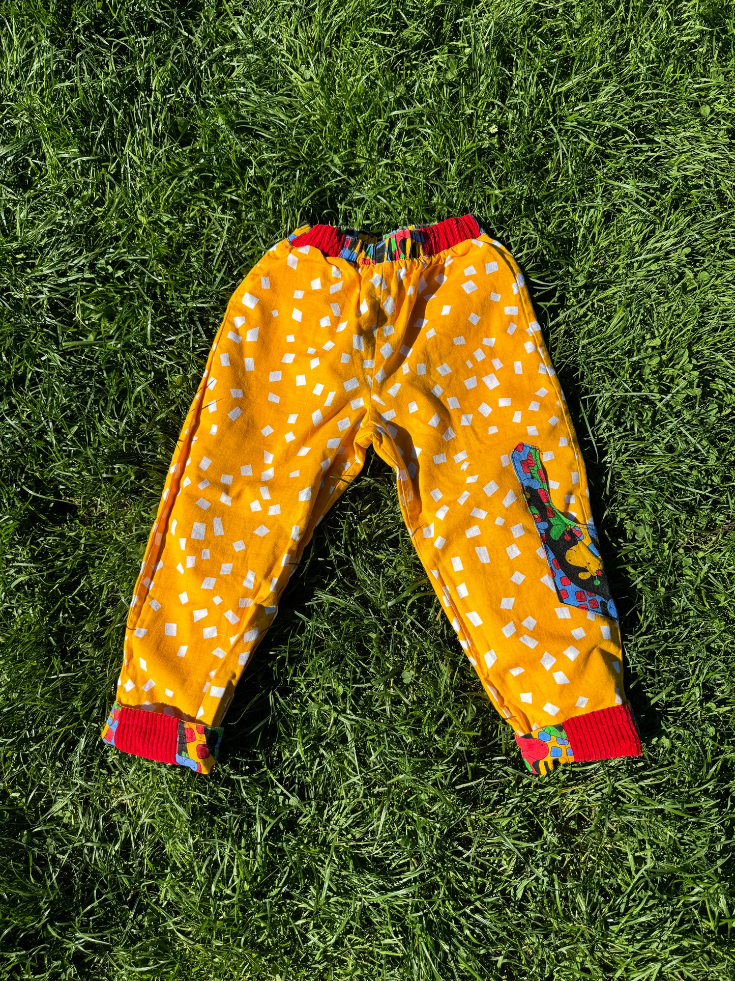 Vintage Just Kid’n Giraffe Reversible Bubble Pants 3-4 years