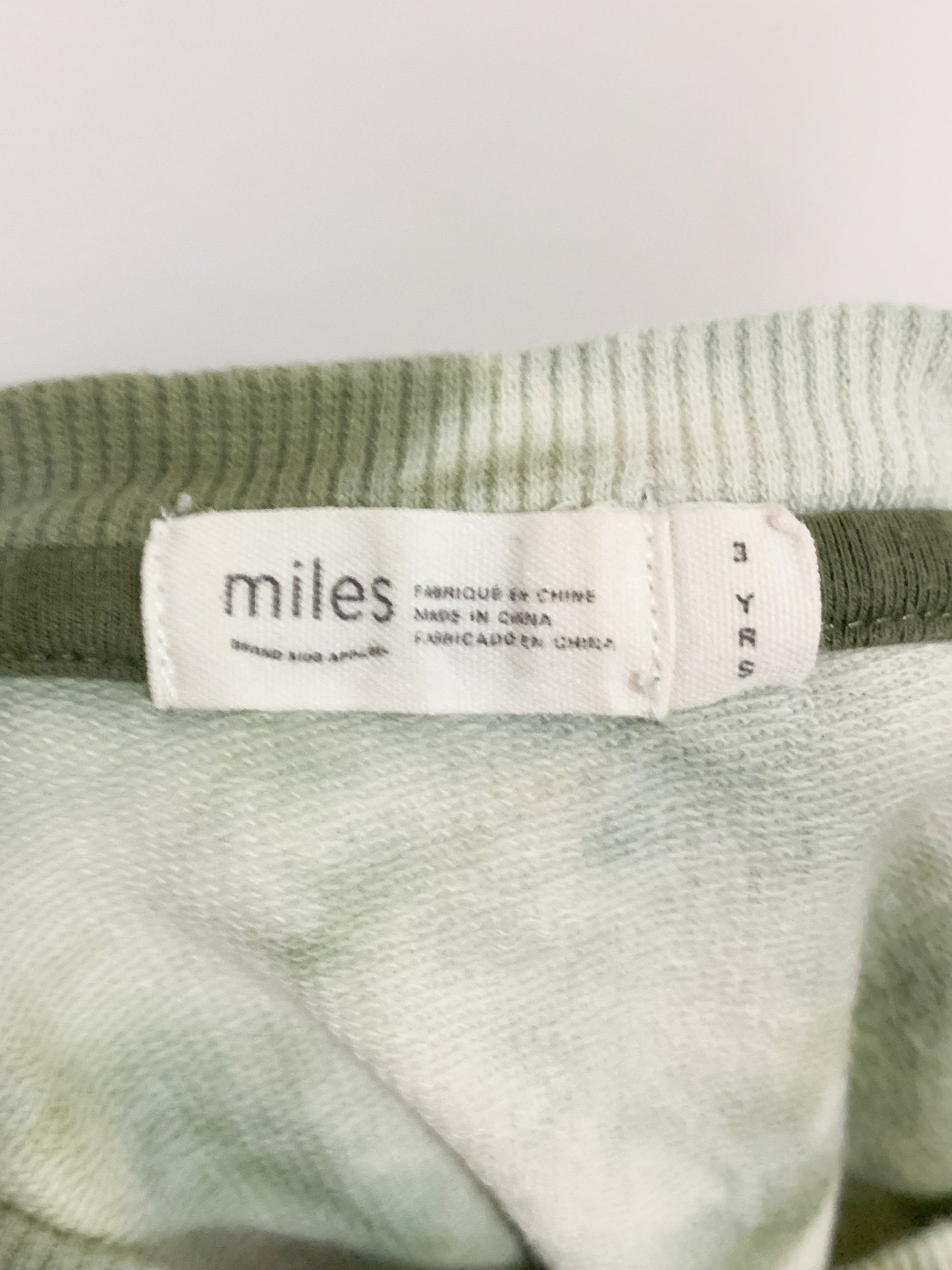 Miles Baby Lightweight French Terry Ice Dye Sweatshirt 3 years