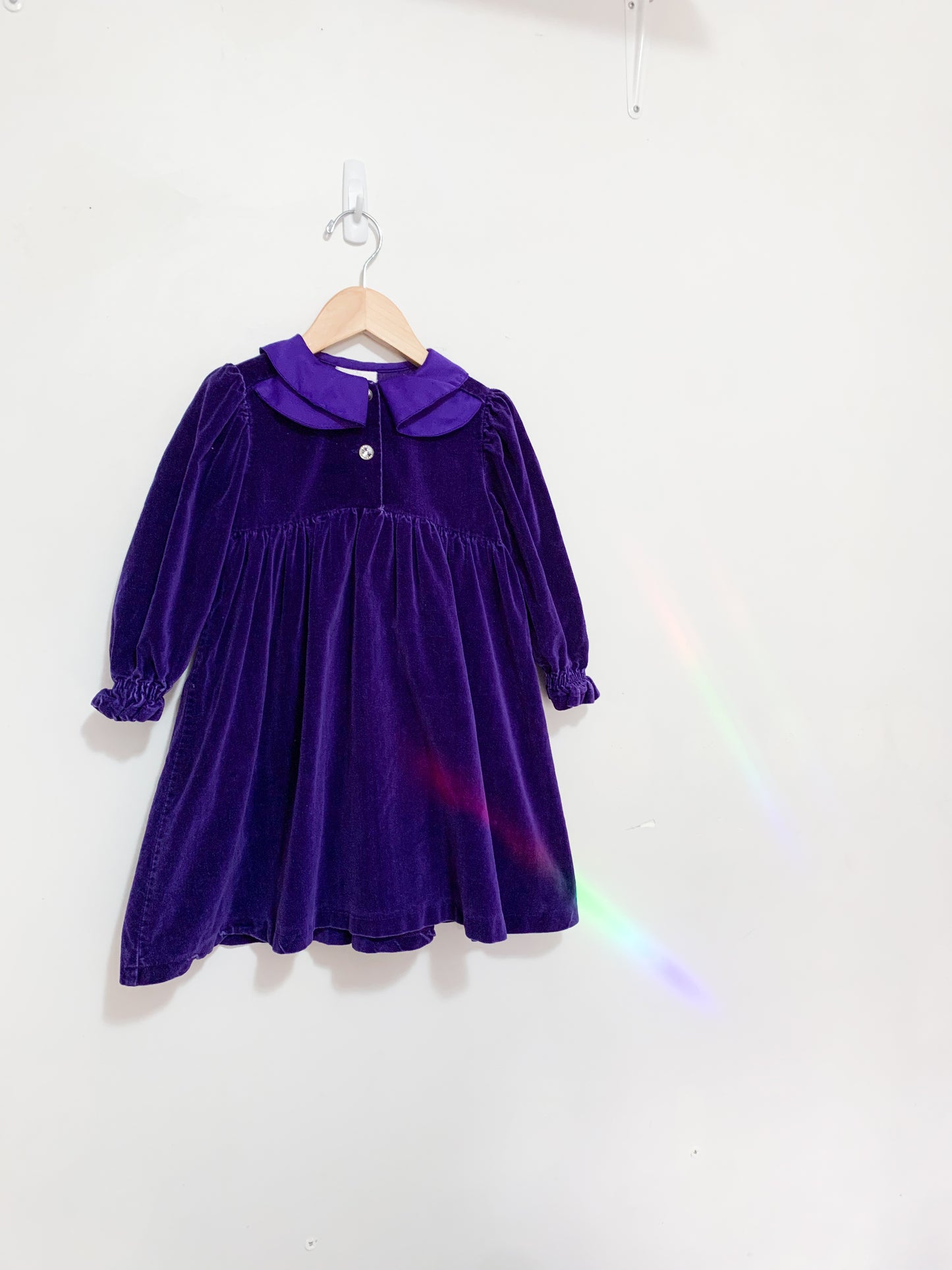 Vintage Please Mum Satin + Velvet Dress 1-2 years