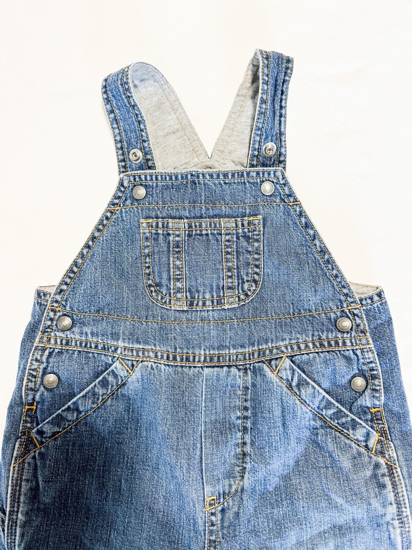 Vintage/Y2K Gap Denim Jersey Lined Overalls 1-2 years