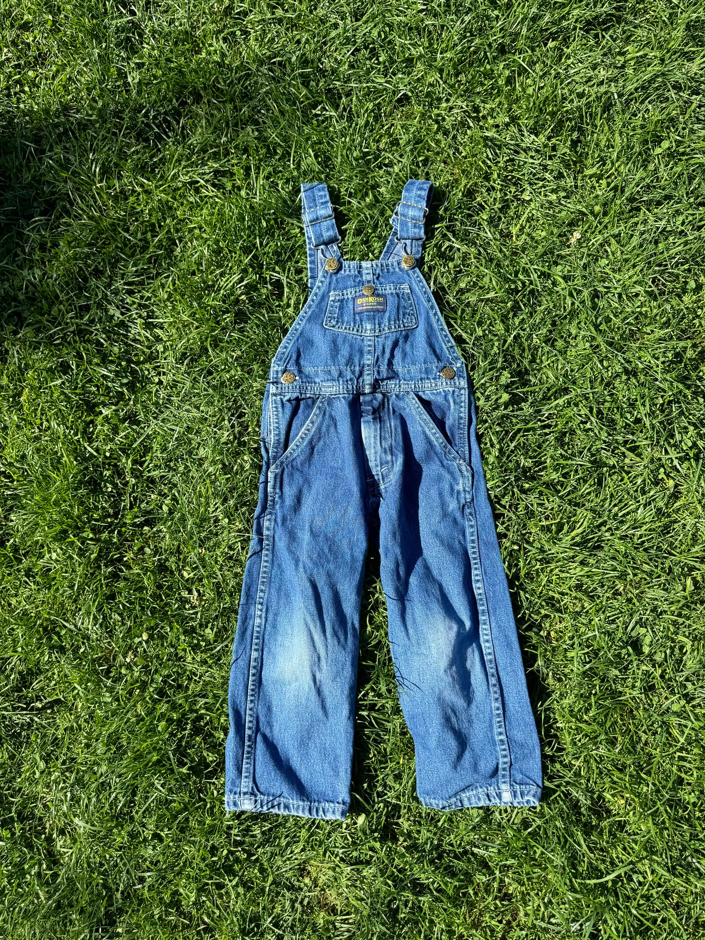 Vintage Oshkosh Denim Overalls 3-4 years