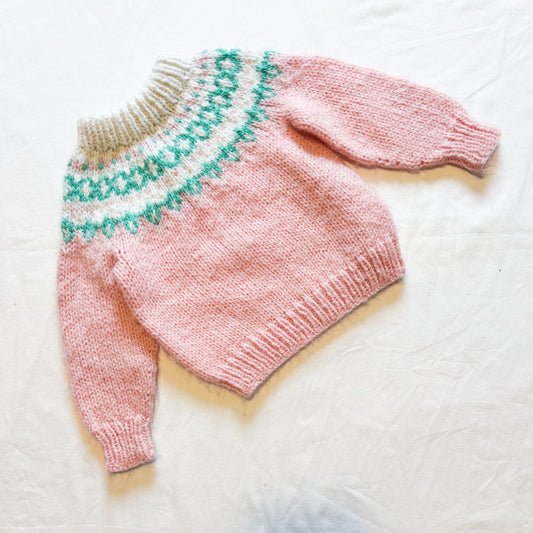 Hand-Knit Fair-Isle Sweater 1-3 years