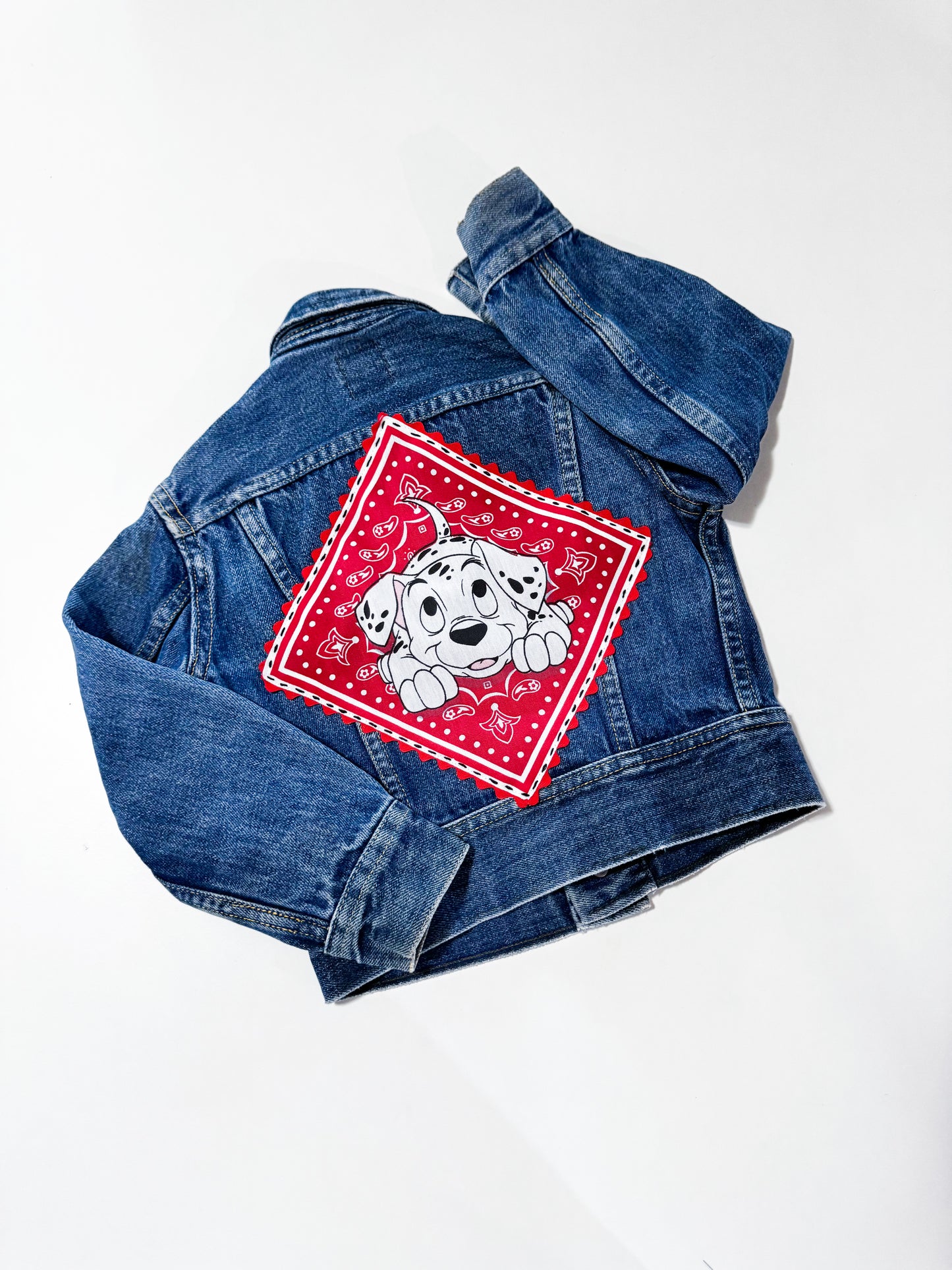 Vintage Lee Upcycled 101 Dalmatians Denim Jacket