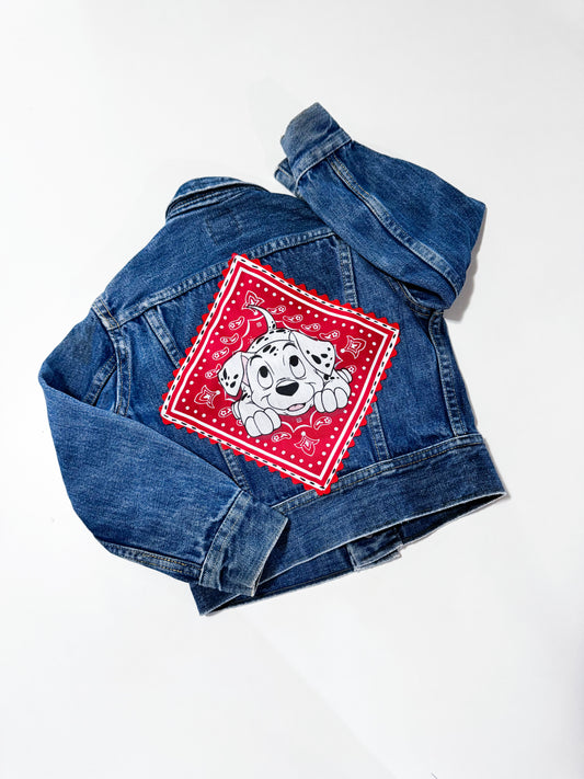 Vintage Lee Upcycled 101 Dalmatians Denim Jacket