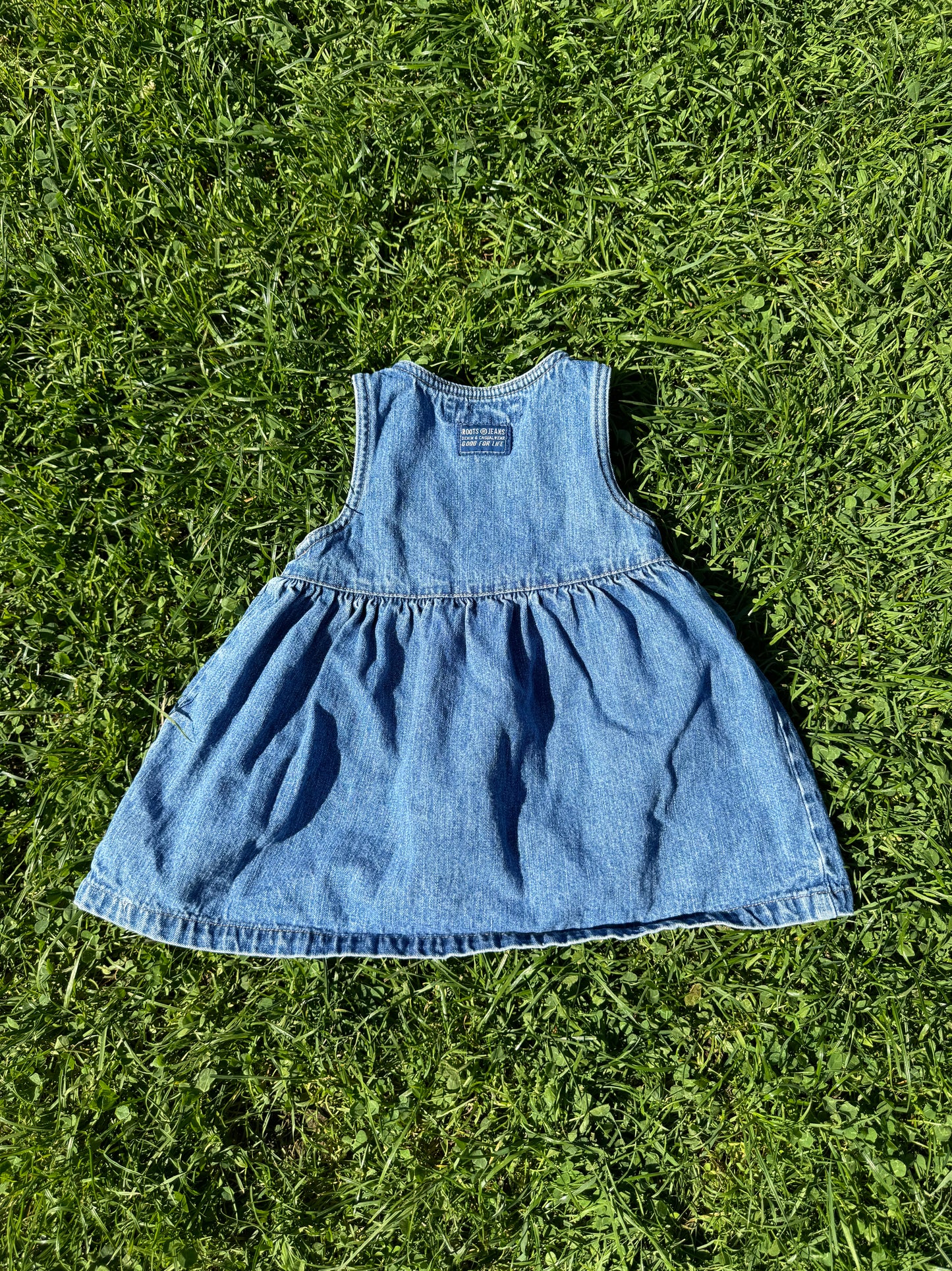 Vintage Roots Denim Pinafore Dress 1-2 years