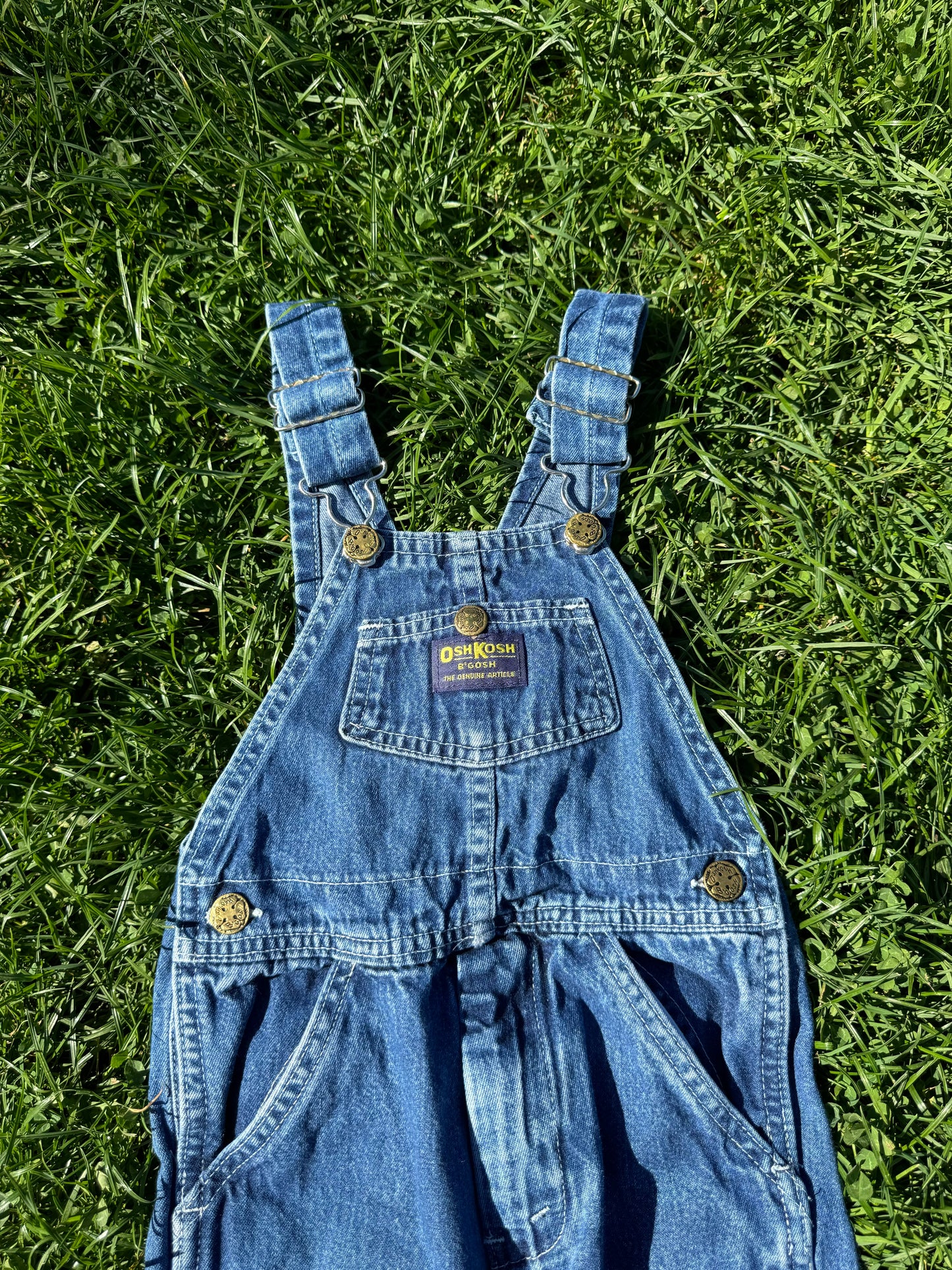 Vintage Oshkosh Denim Overalls 3-4 years