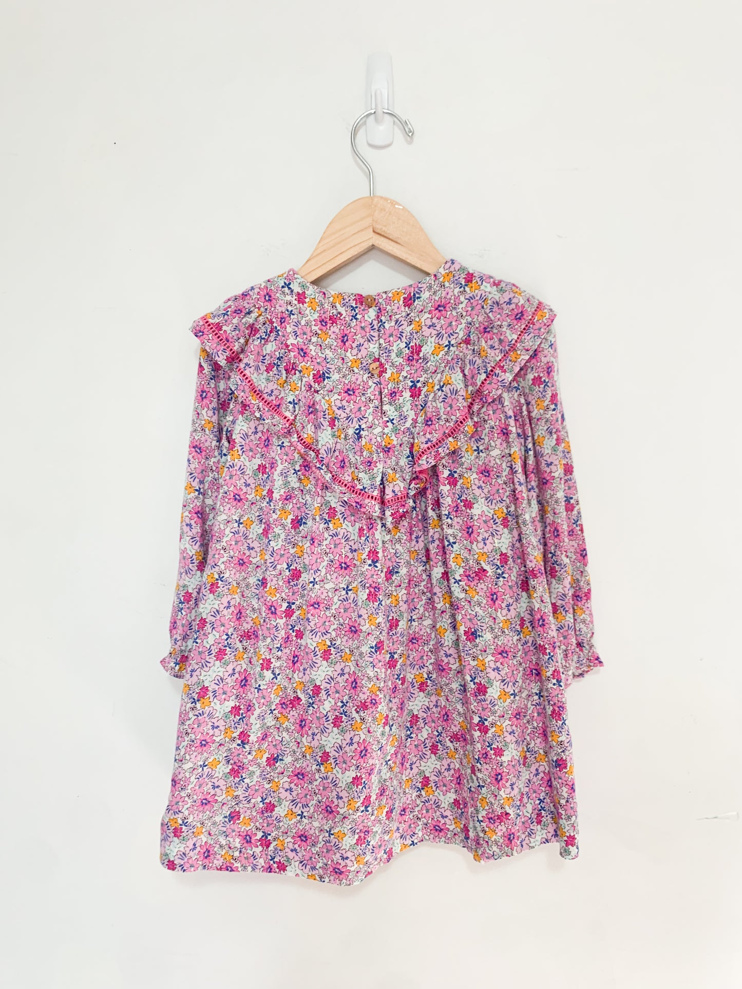 Zara Floral Lamé Prairie Dress 3-4 years