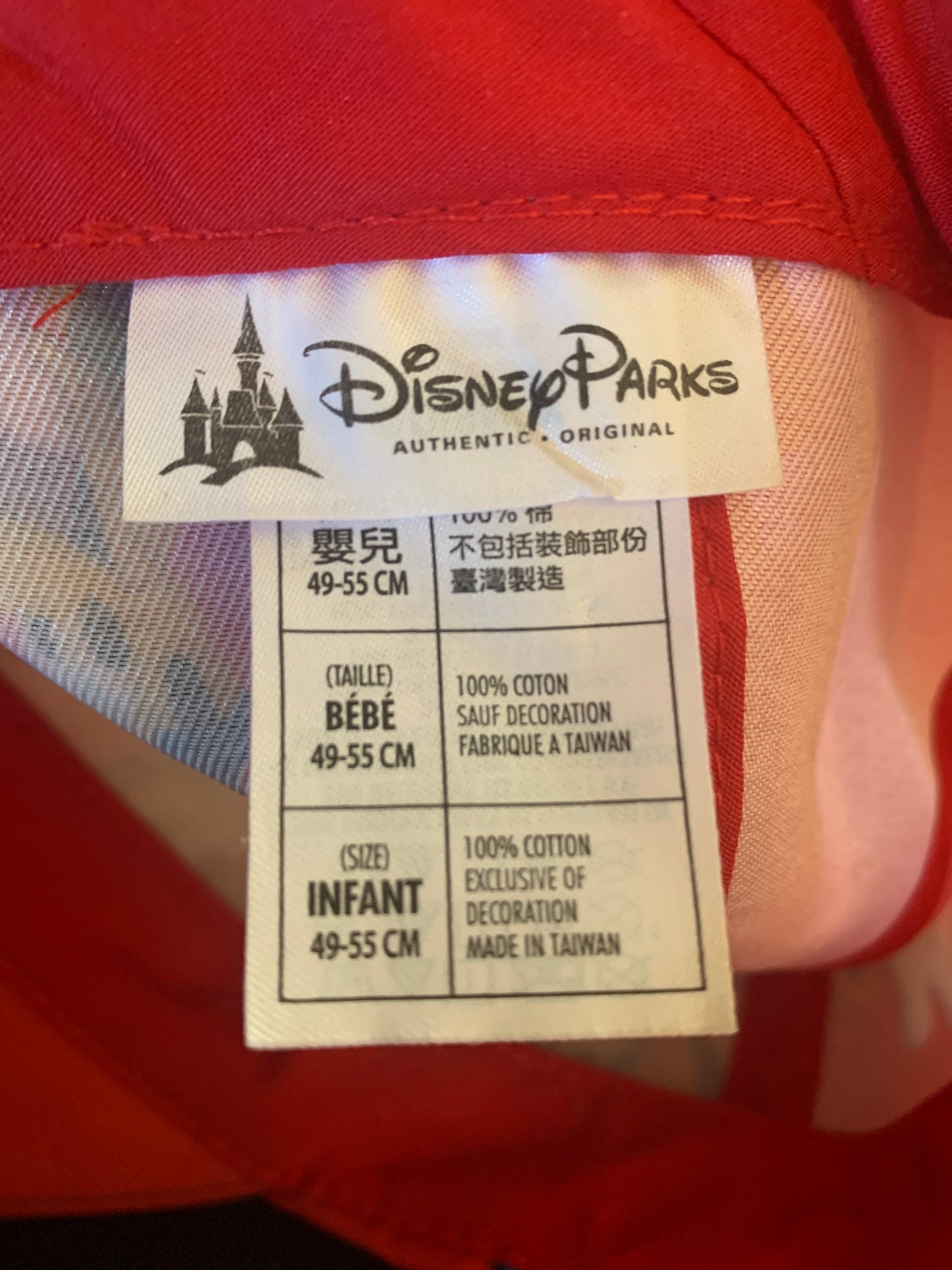 Disneyland Ball Cap 1-3 years