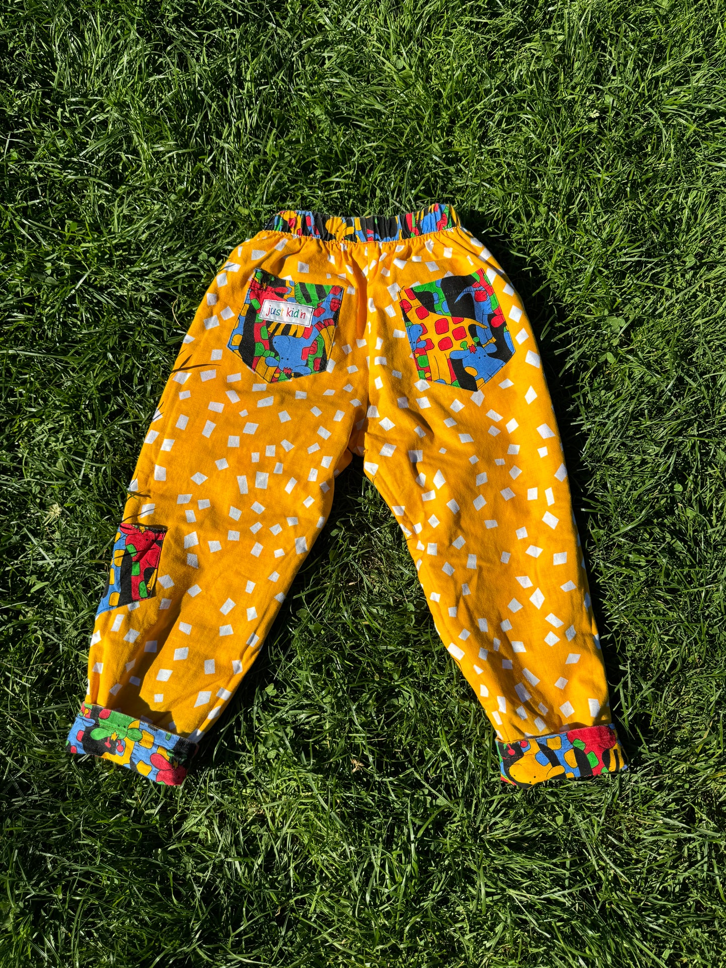 Vintage Just Kid’n Giraffe Reversible Bubble Pants 3-4 years