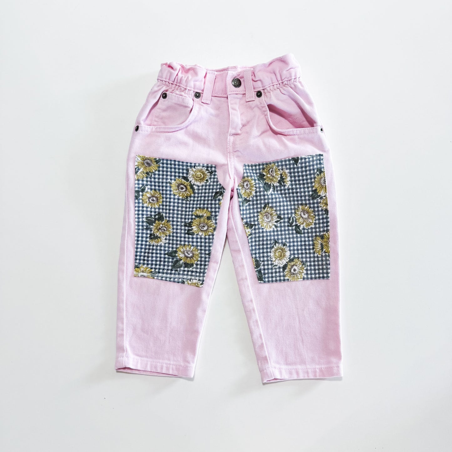 Vintage Levi’s upcycled knee patch jeans
