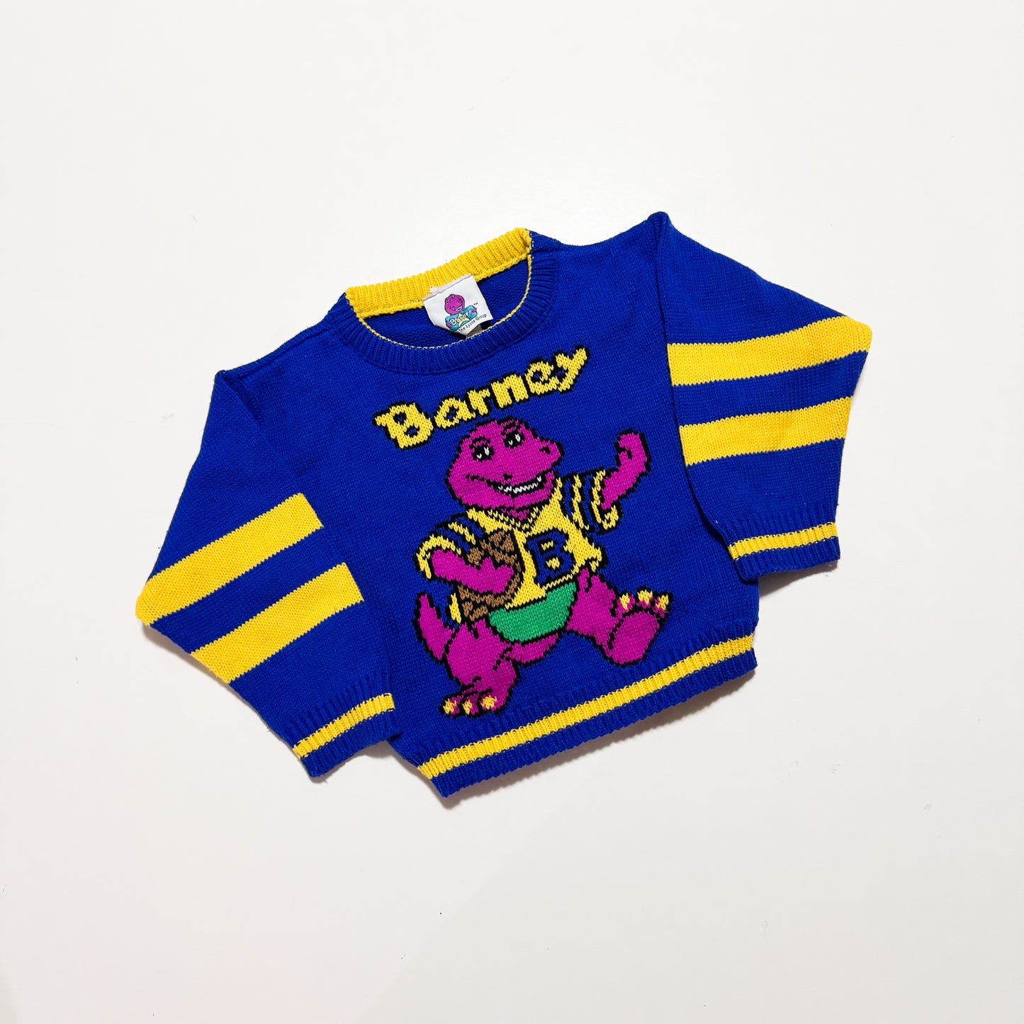 Barney football sweater