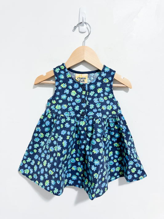 Vintage Claire Bell Floral Dress 9-12 months