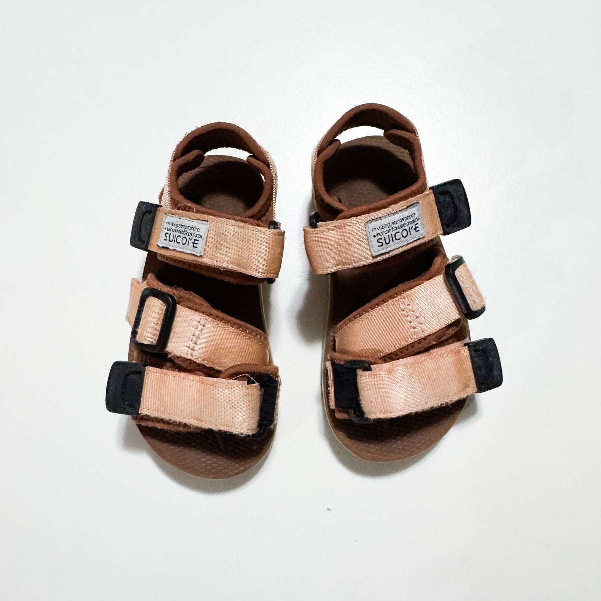 Suicoke Peach and Brown Sandals size 9US