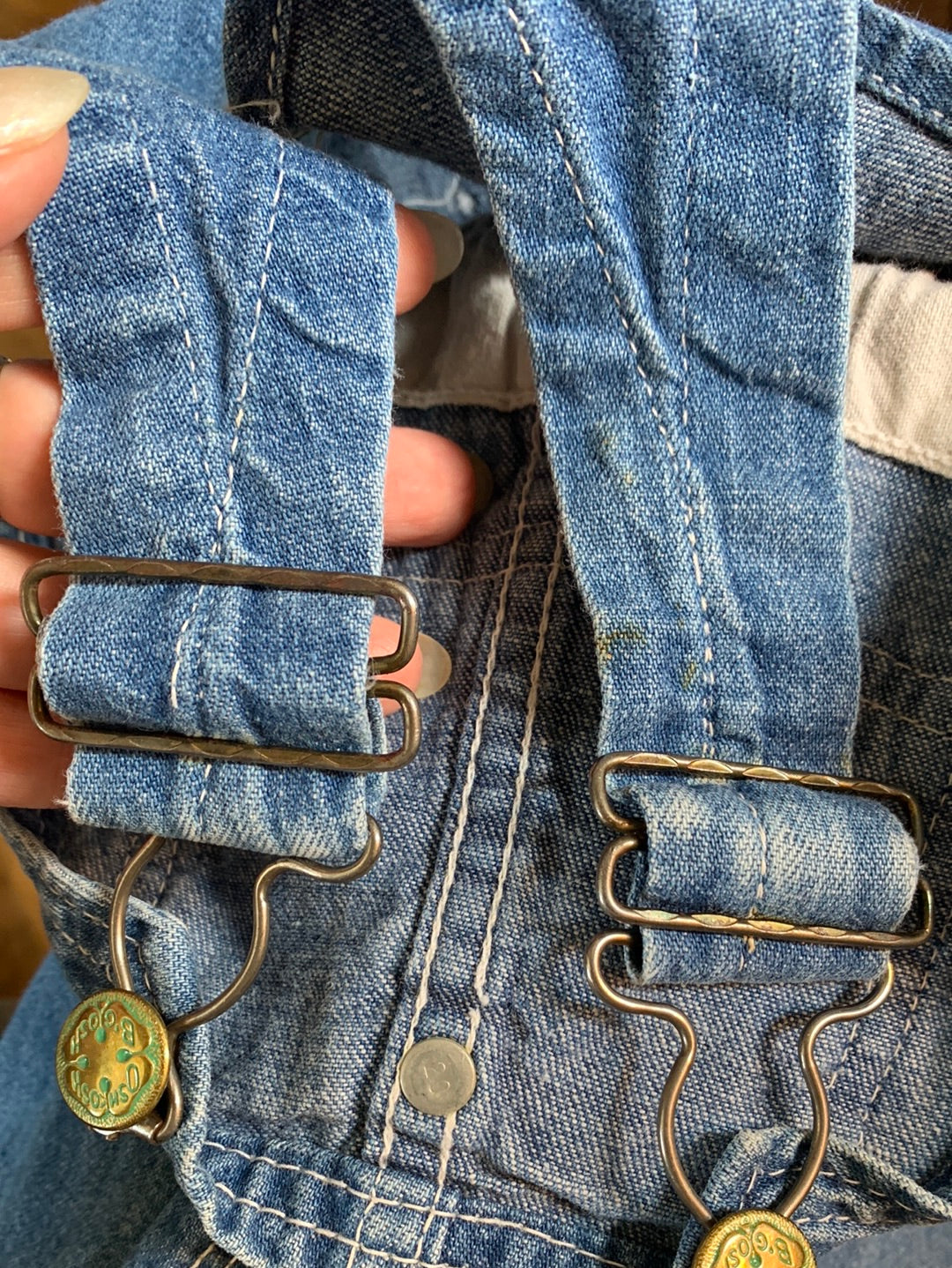 Vintage Oshkosh Denim Overalls 12 months