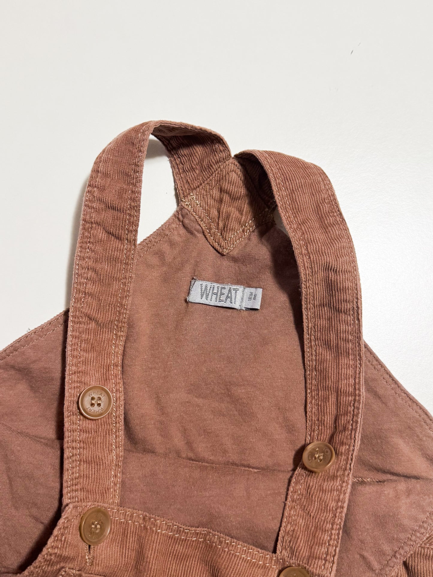 Wheat Cord Lined Overalls size 18m