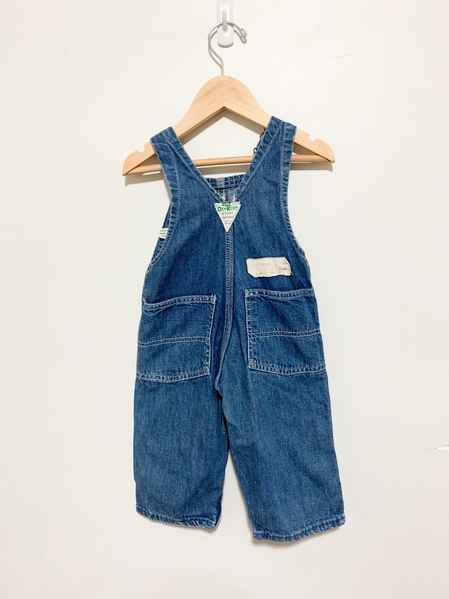 Vintage Oshkosh Denim Overalls 12 months