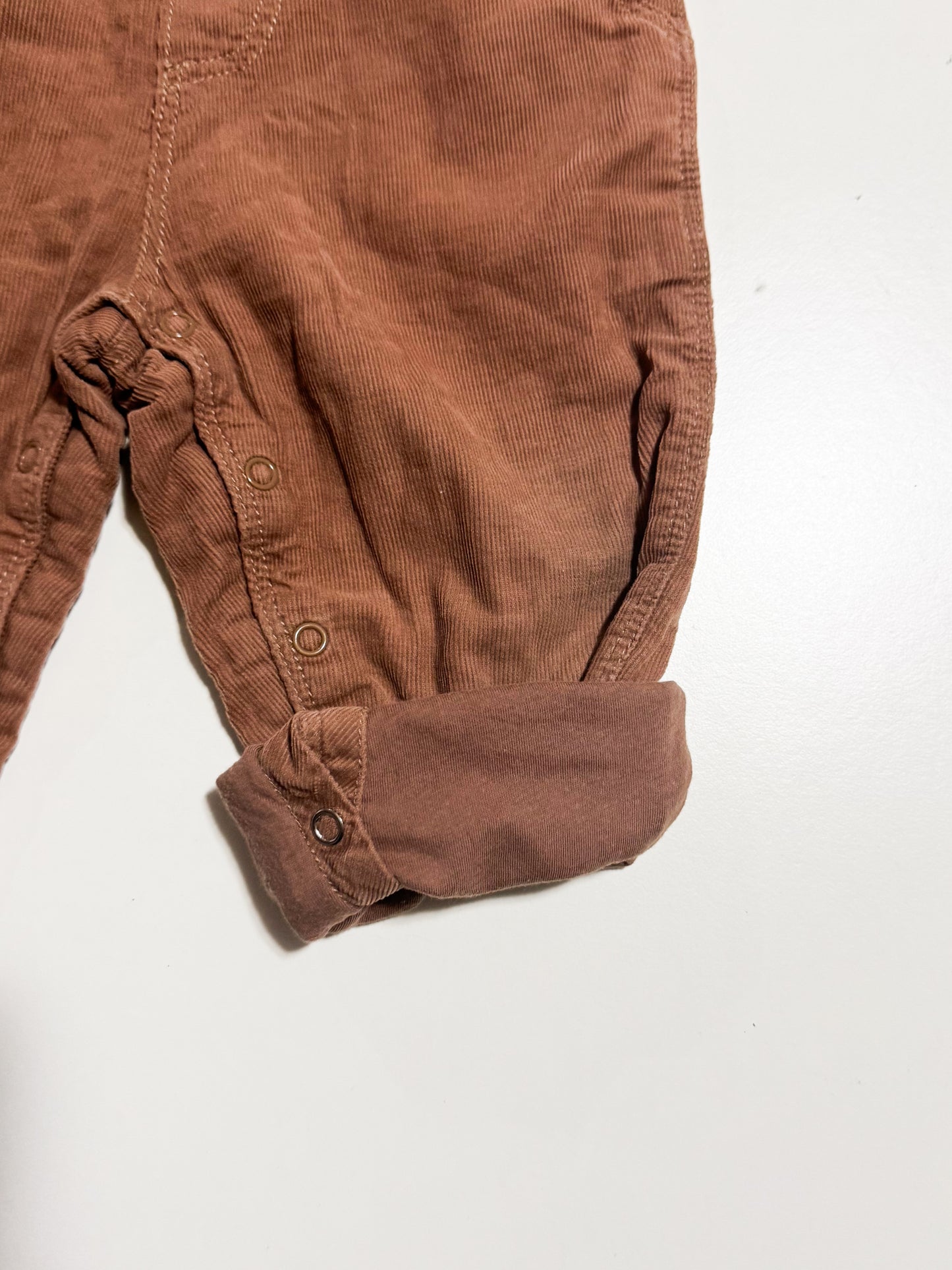 Wheat Cord Lined Overalls size 18m