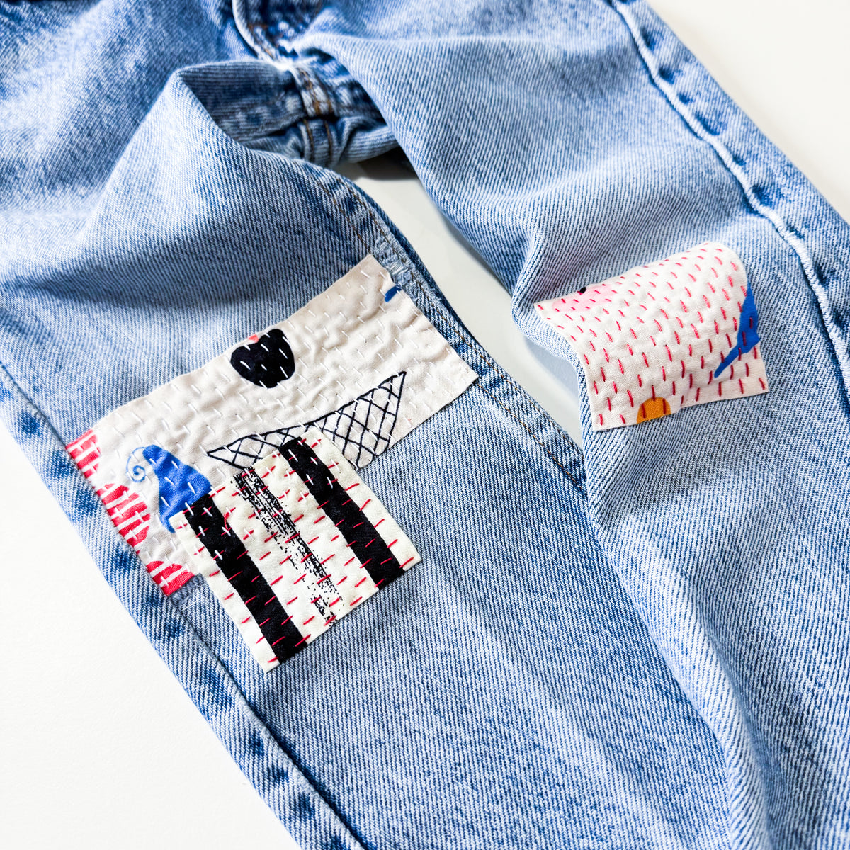 Vintage Levi’s with Sashiko Mending size 4