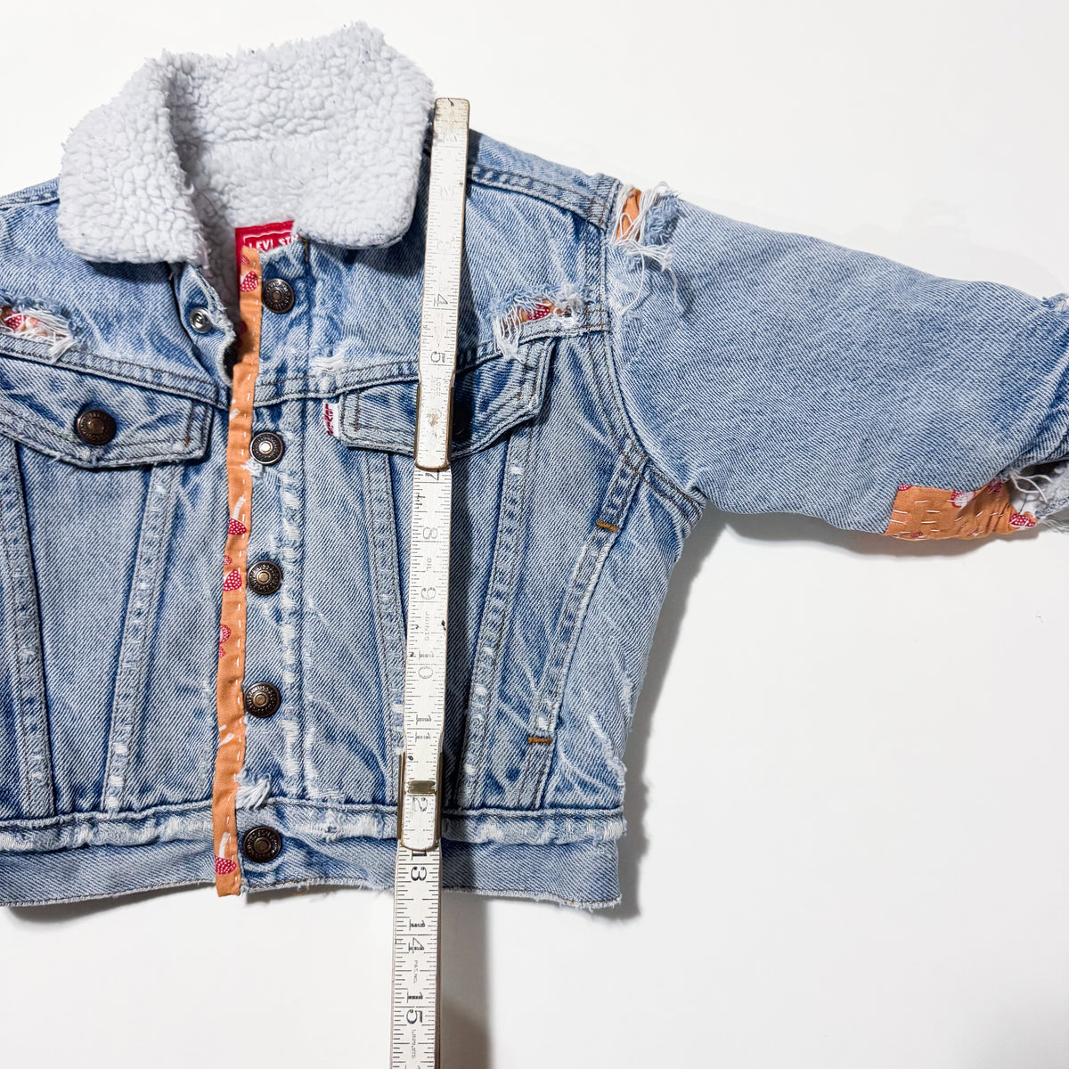 Vintage Levi’s Mended Trucker Jacket size 12-18 months