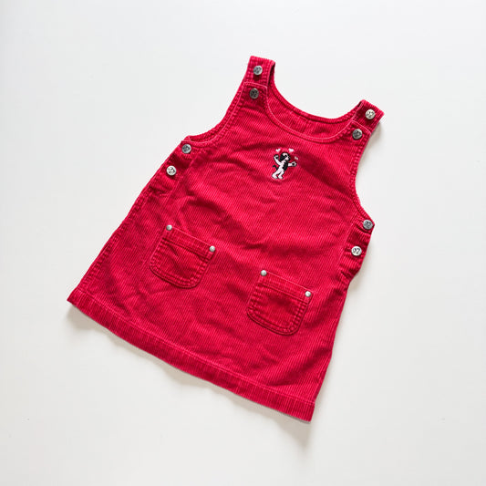 Big little Dog corduroy dress