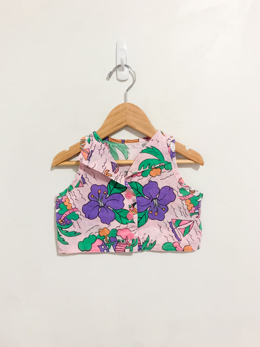 Vintage Cotton Beachy Crop Top
Size 2-3 years