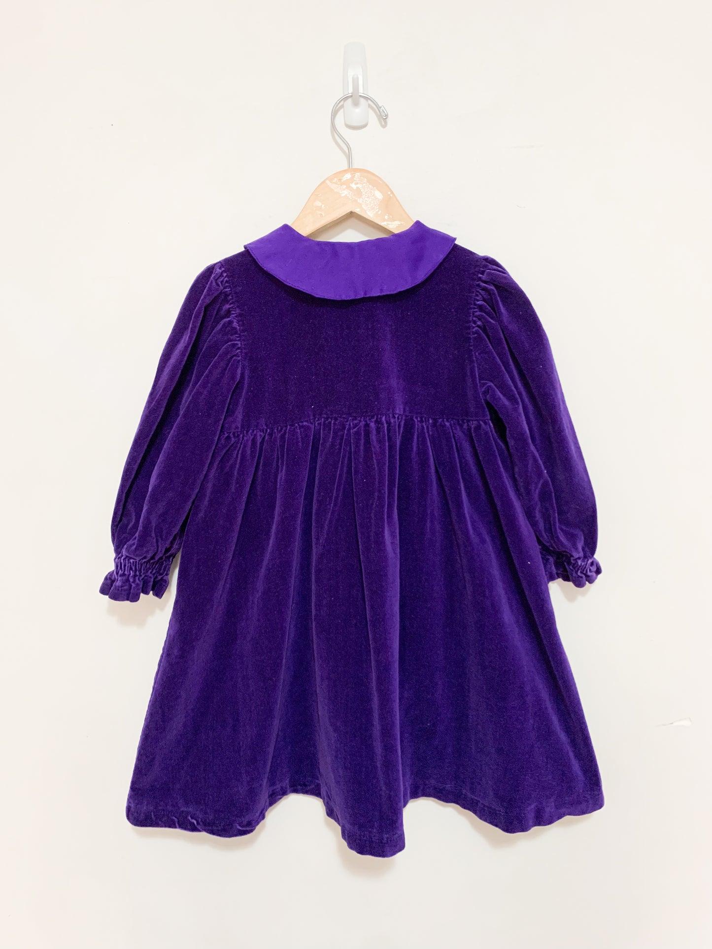 Vintage Please Mum Satin + Velvet Dress 1-2 years